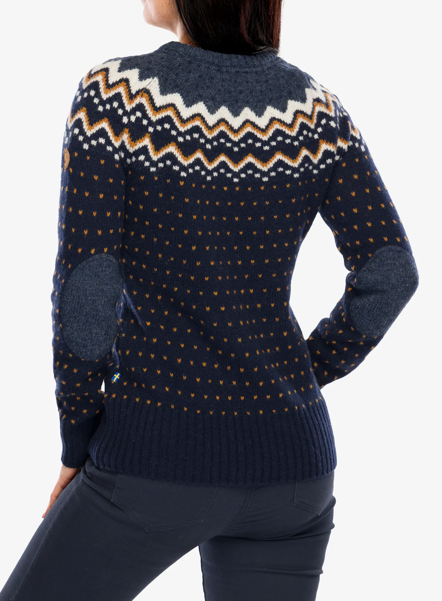 Dámský svetr Fjallraven Ovik Knit Sweater - dark navy
