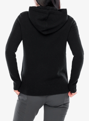Dámský svetr Royal Robbins Rockcraft Wool Hoodie - jet black