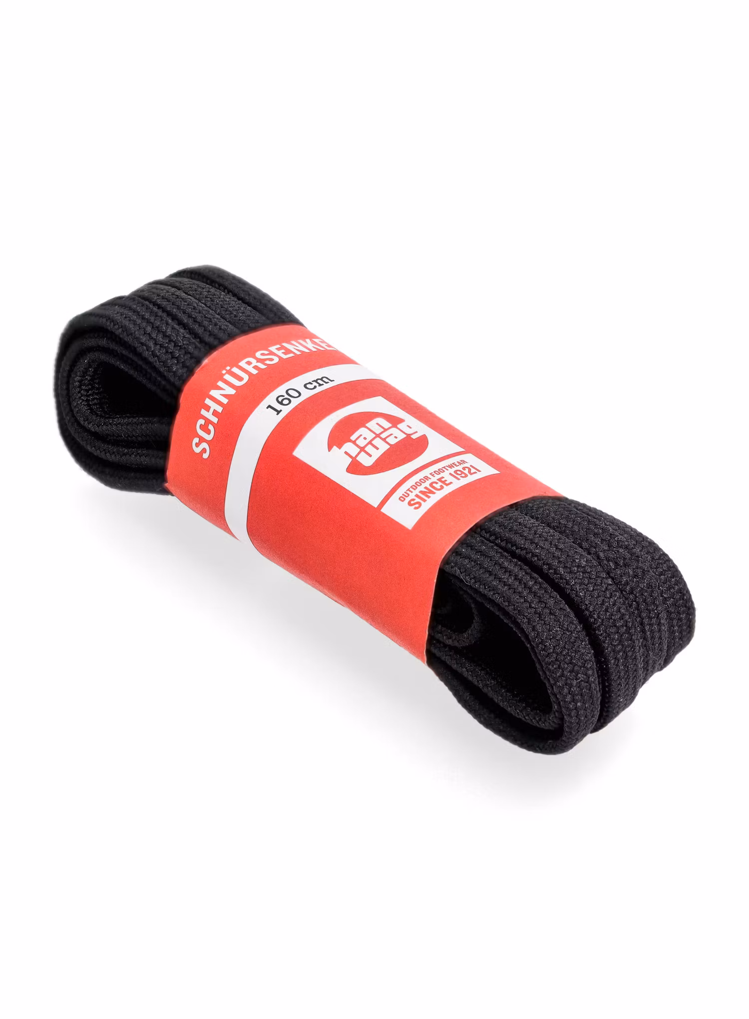 Tkaničky Hanwag Laces 160 cm - black