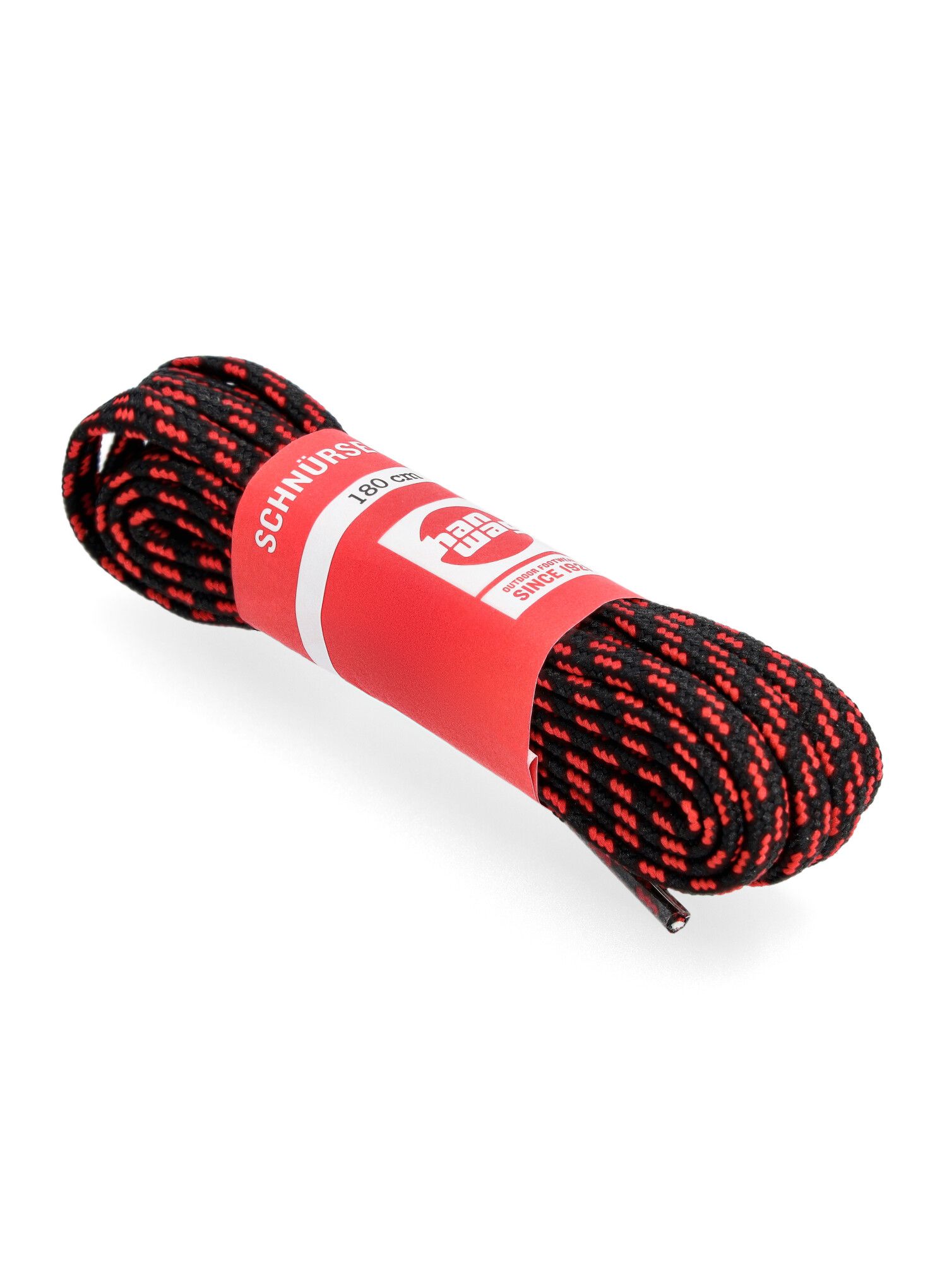 Tkaničky Hanwag Laces 180 cm - black/red