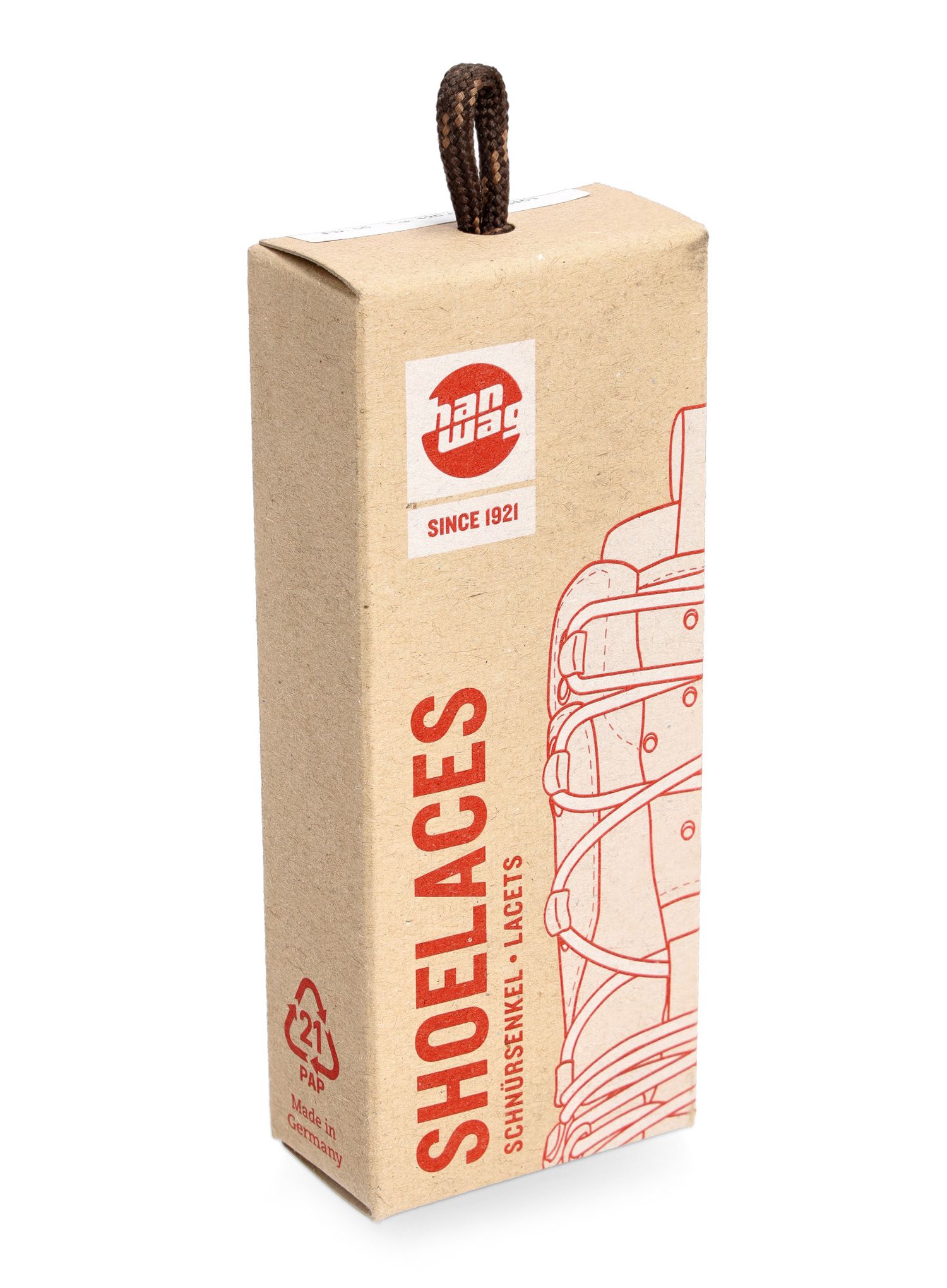 Tkaničky do bot Hanwag Laces 160 cm - brown