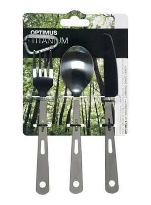 Turistické příbory Optimus Titanium 3-Piece Cutlery Set