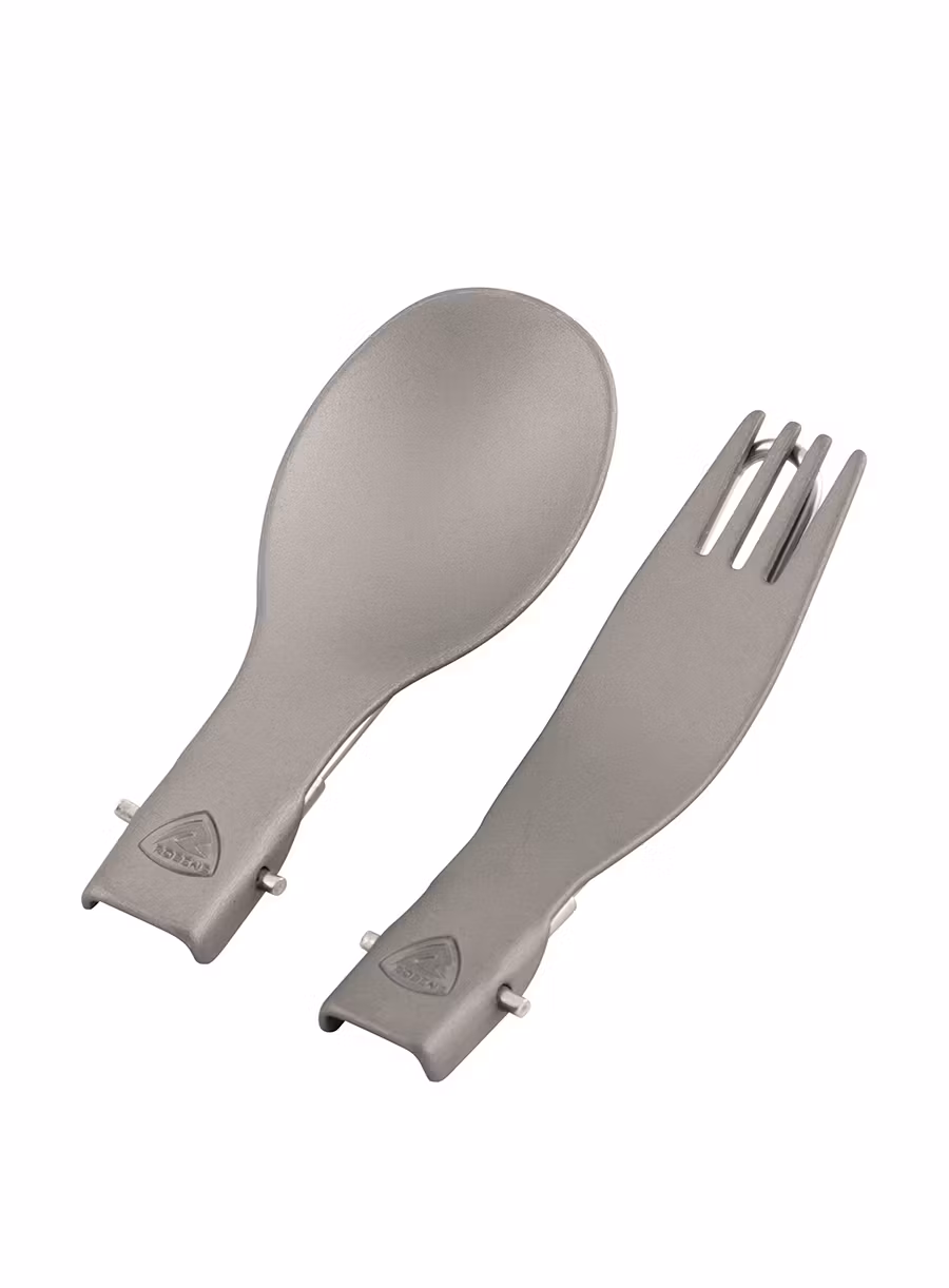 Turistické příbory Robens Folding Alloy Cutlery Set