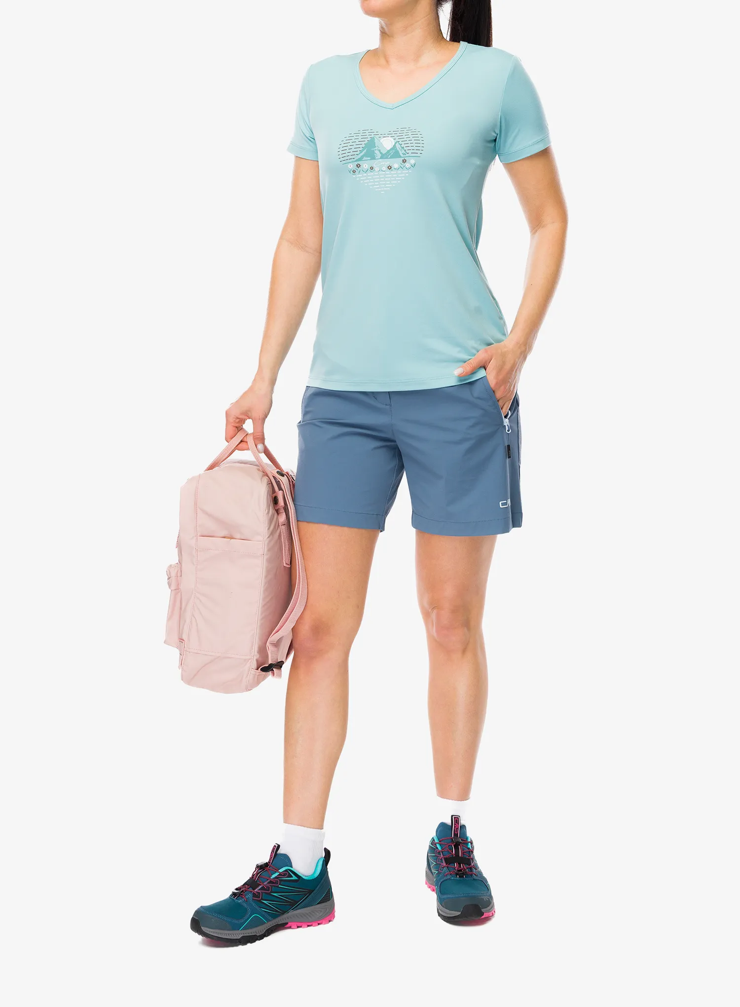 Dámské tričko CMP Missy T-Shirt - lagoon
