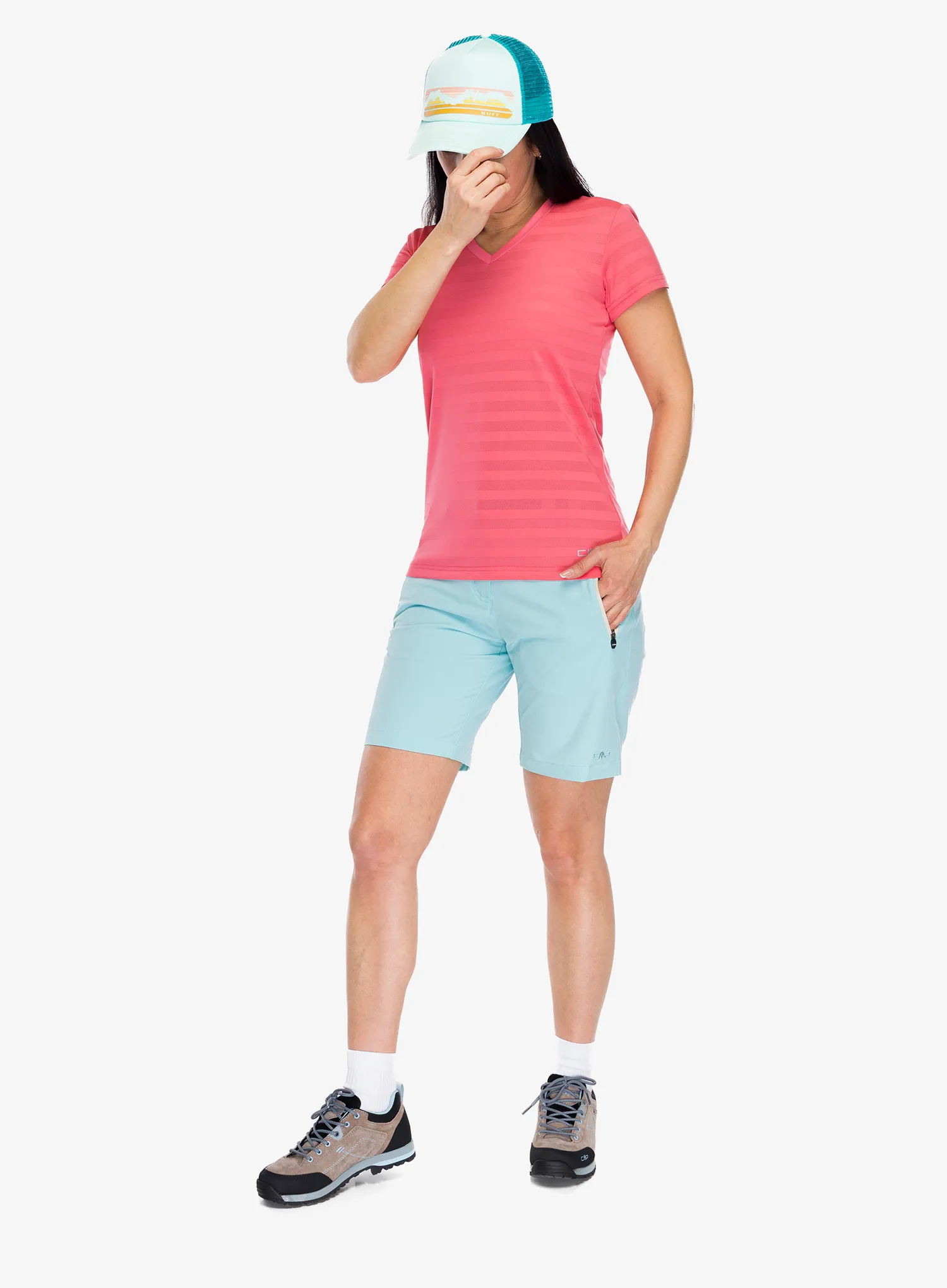 Dámské tričko CMP Velora T-Shirt - coral
