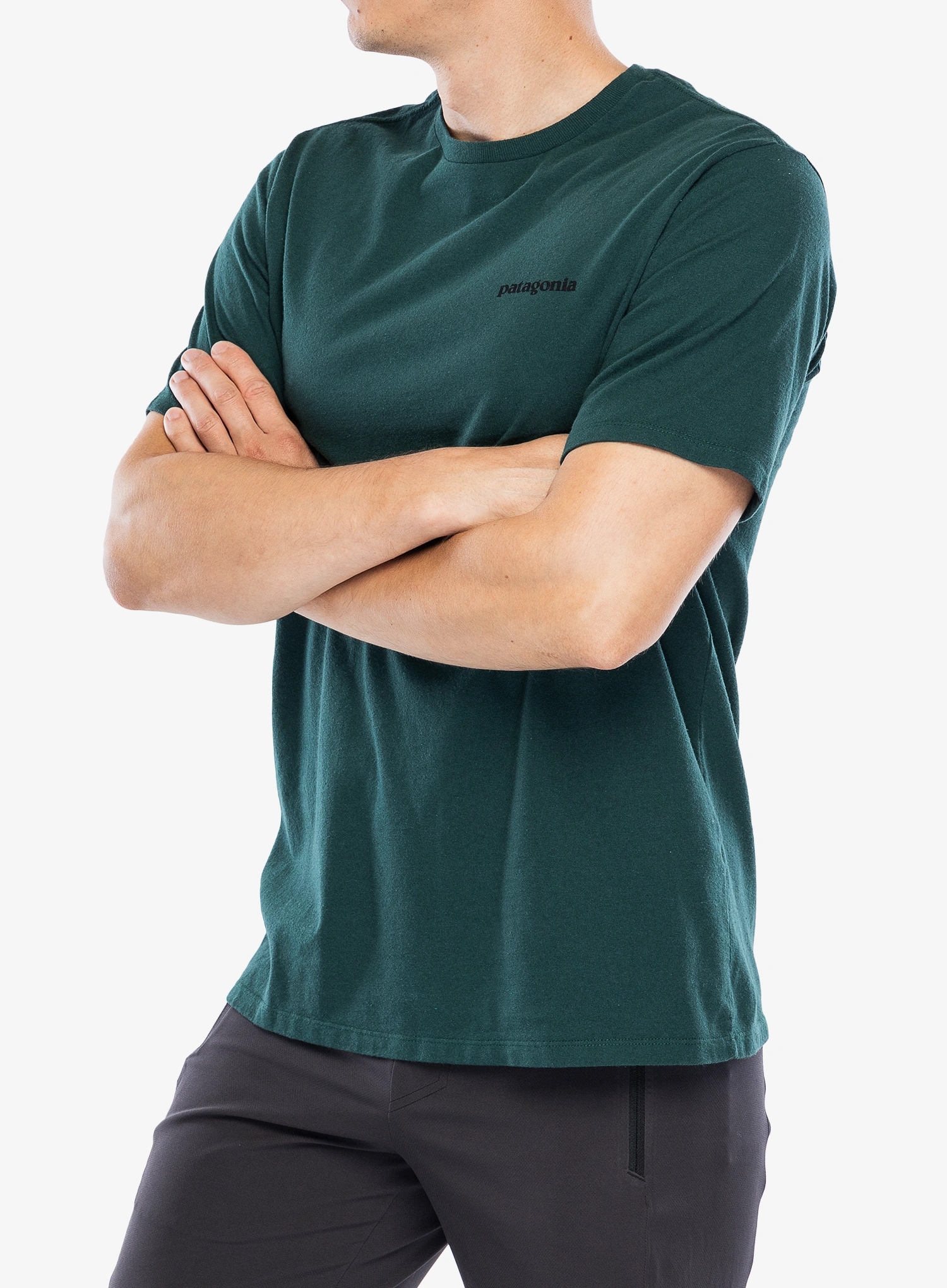 Tričko Patagonia P-6 Logo Responsibili-Tee - cascade green