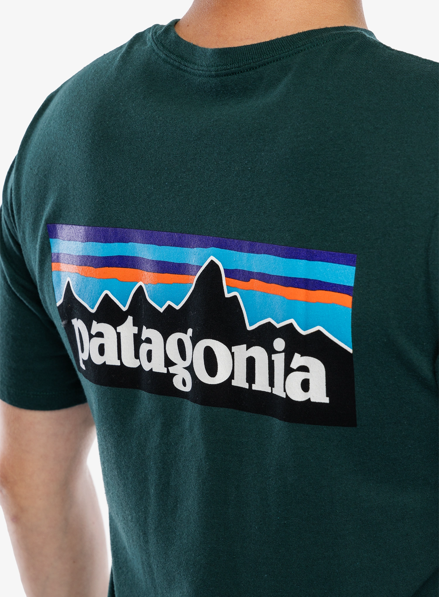 Tričko Patagonia P-6 Logo Responsibili-Tee - cascade green