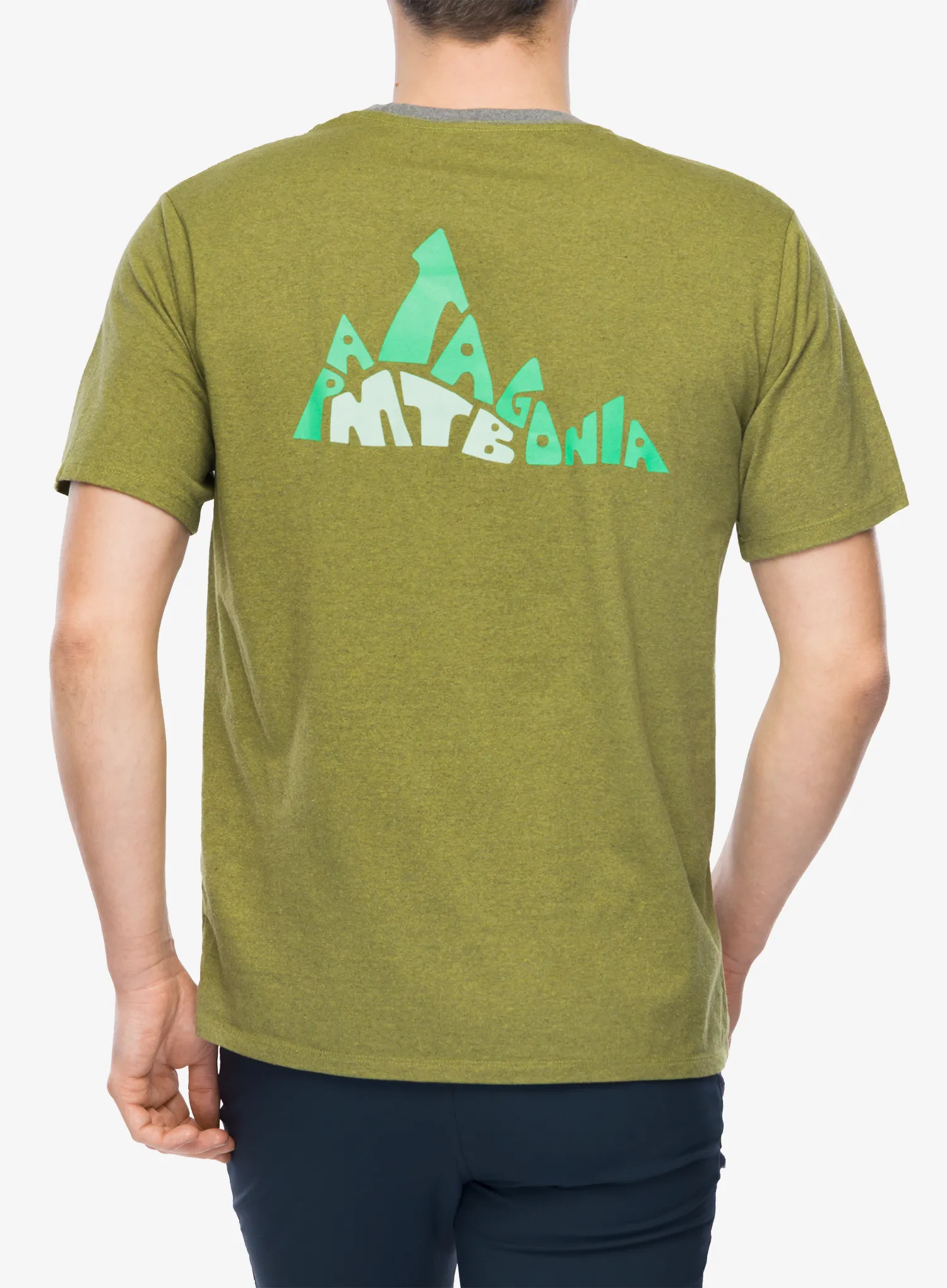 Tričko s potiskem Patagonia Berm Logo Responsibili-Tee - graze green