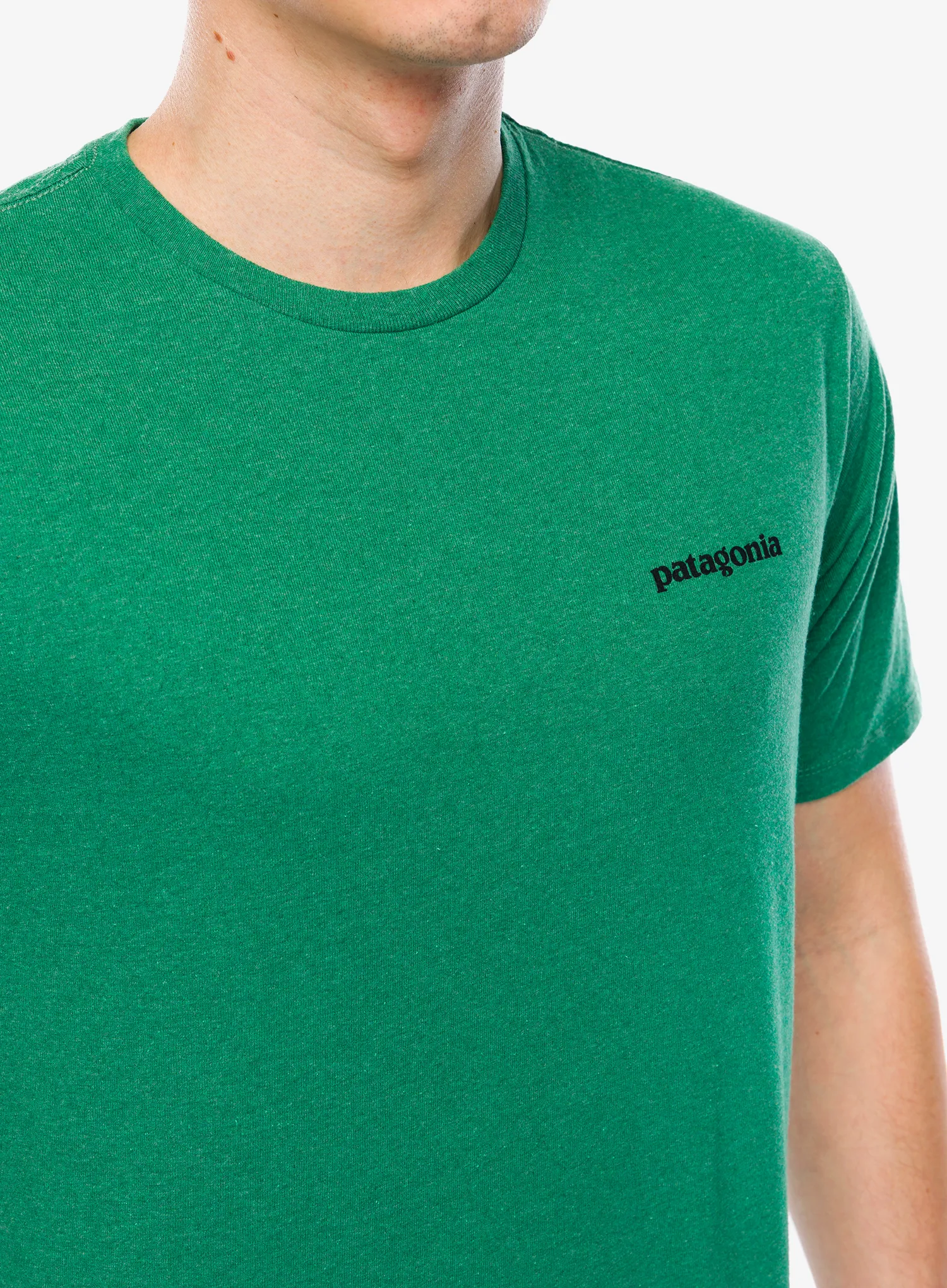 Tričko s potiskem Patagonia P-6 Logo Responsibili-Tee - p-6 outline/heartleaf green