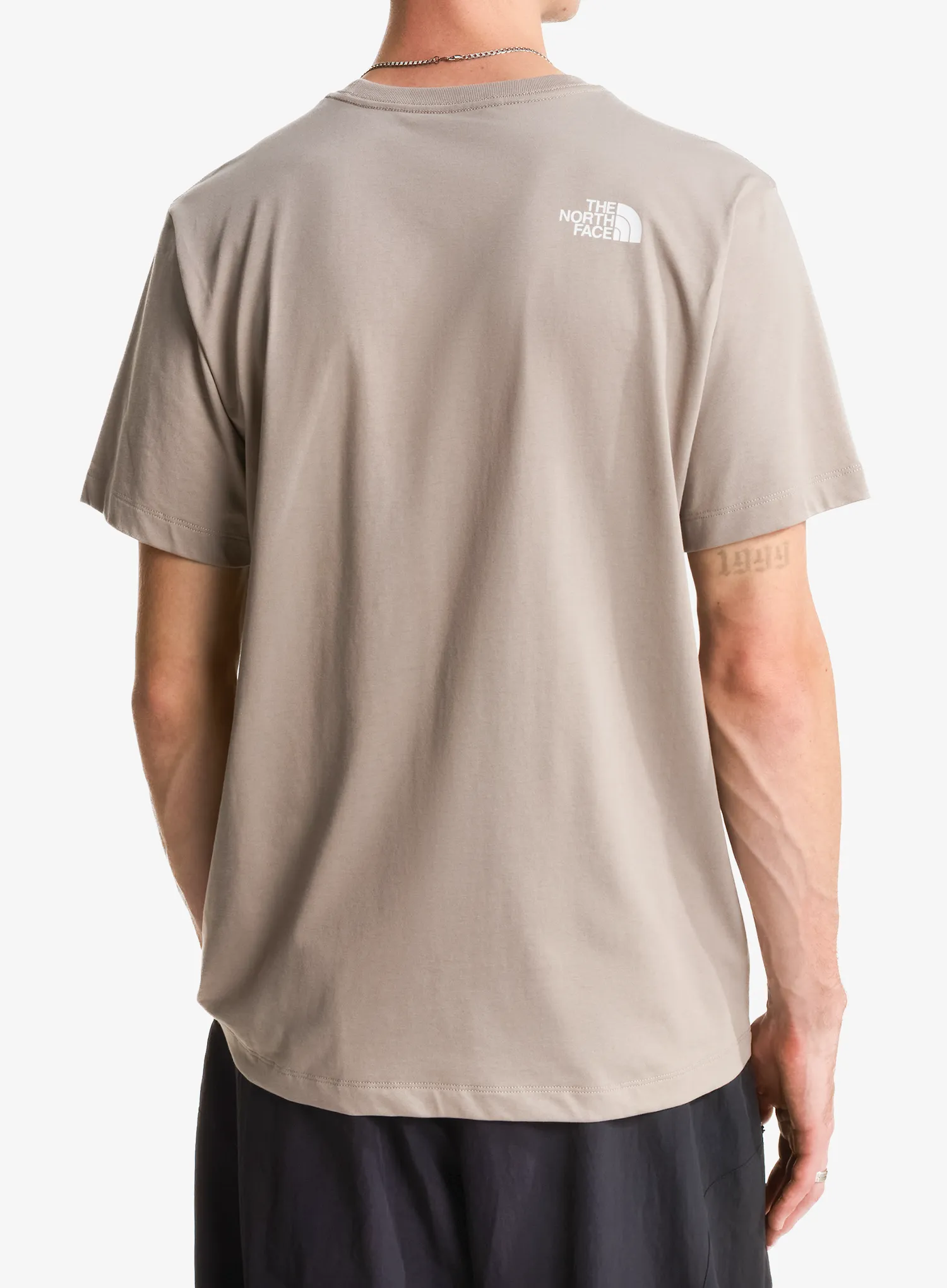 Tričko s potiskem The North Face Evolution Half Dome Regular SS - stone slab