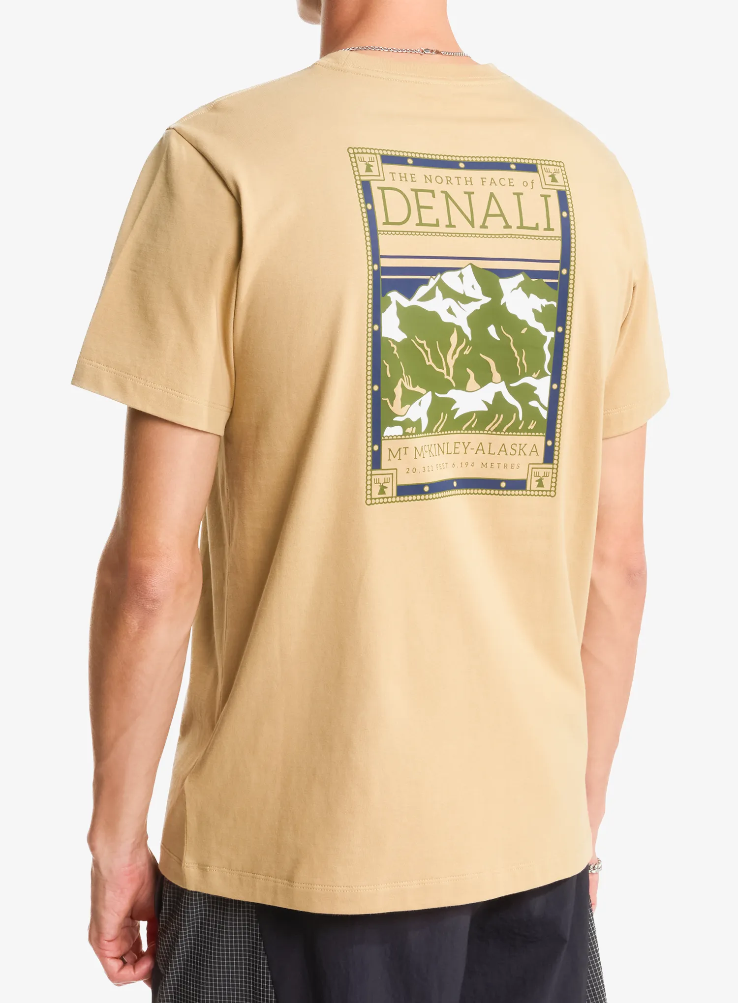 Tričko s potiskem The North Face North Faces Reg SS Tee - khaki stone