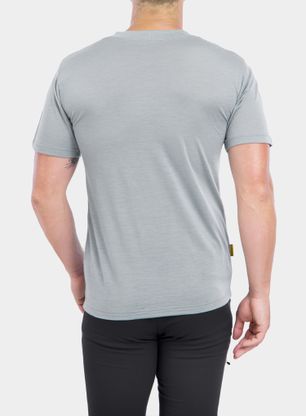 Merino tričko Sensor Merino Active PT Tee S/S - grey compass