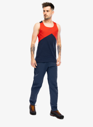 Pánský top La Sportiva Dude Tank - night sky/mountain red
