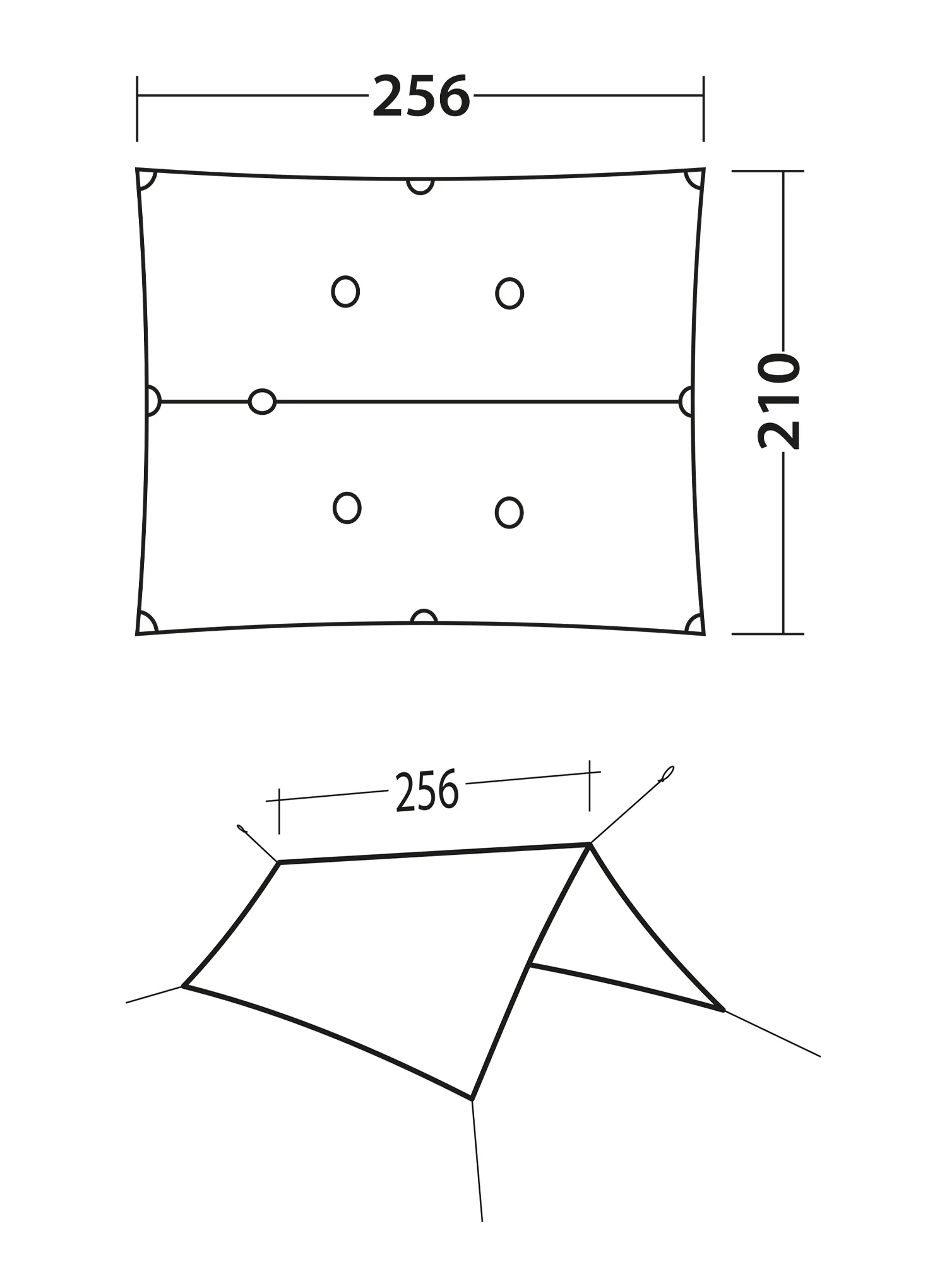 Turistický přístřešek Robens Vestis 2.50 x 2.30 Solo tarp UL - orange