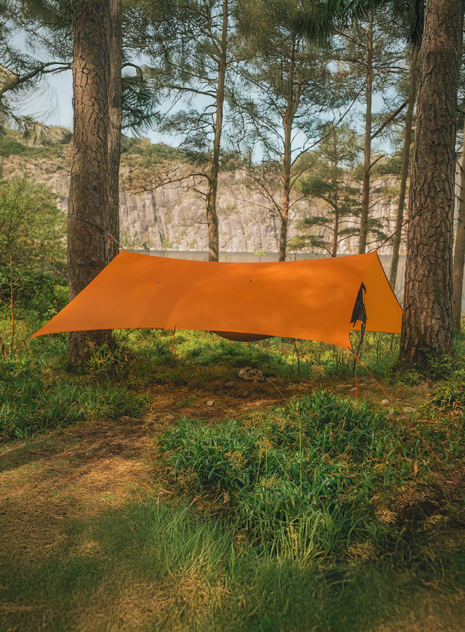 Turistický přístřešek Robens Vestis 3.10 x 2.92 Duo tarp UL - orange