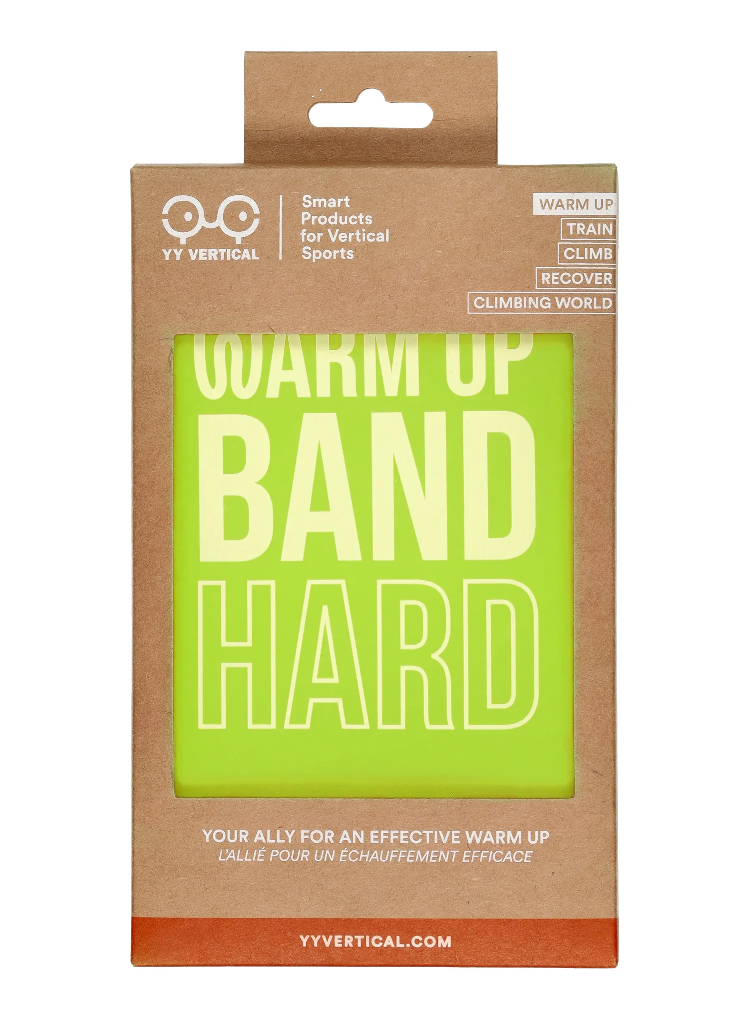 Fitness pásy Y&Y Vertical Warm Up Band Easy - green