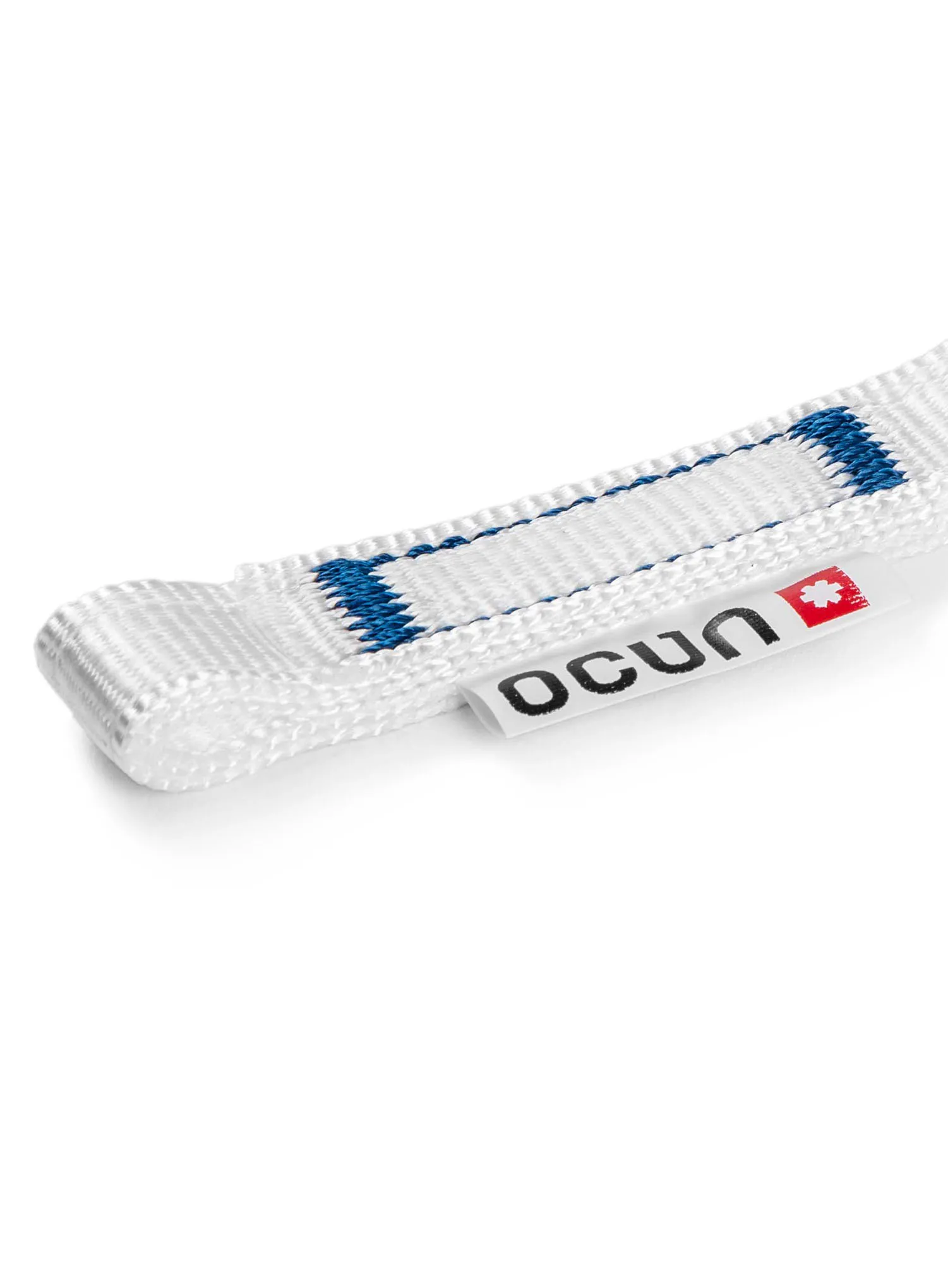 Pásek pro expresku Ocun Quickdraw Ring Bio-Dyn 15 mm 15 cm- white/blue