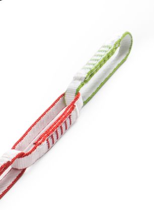Lezecká smyčka Ocun Ultichain Bio-Dyn 12 mm 90 cm - red/white