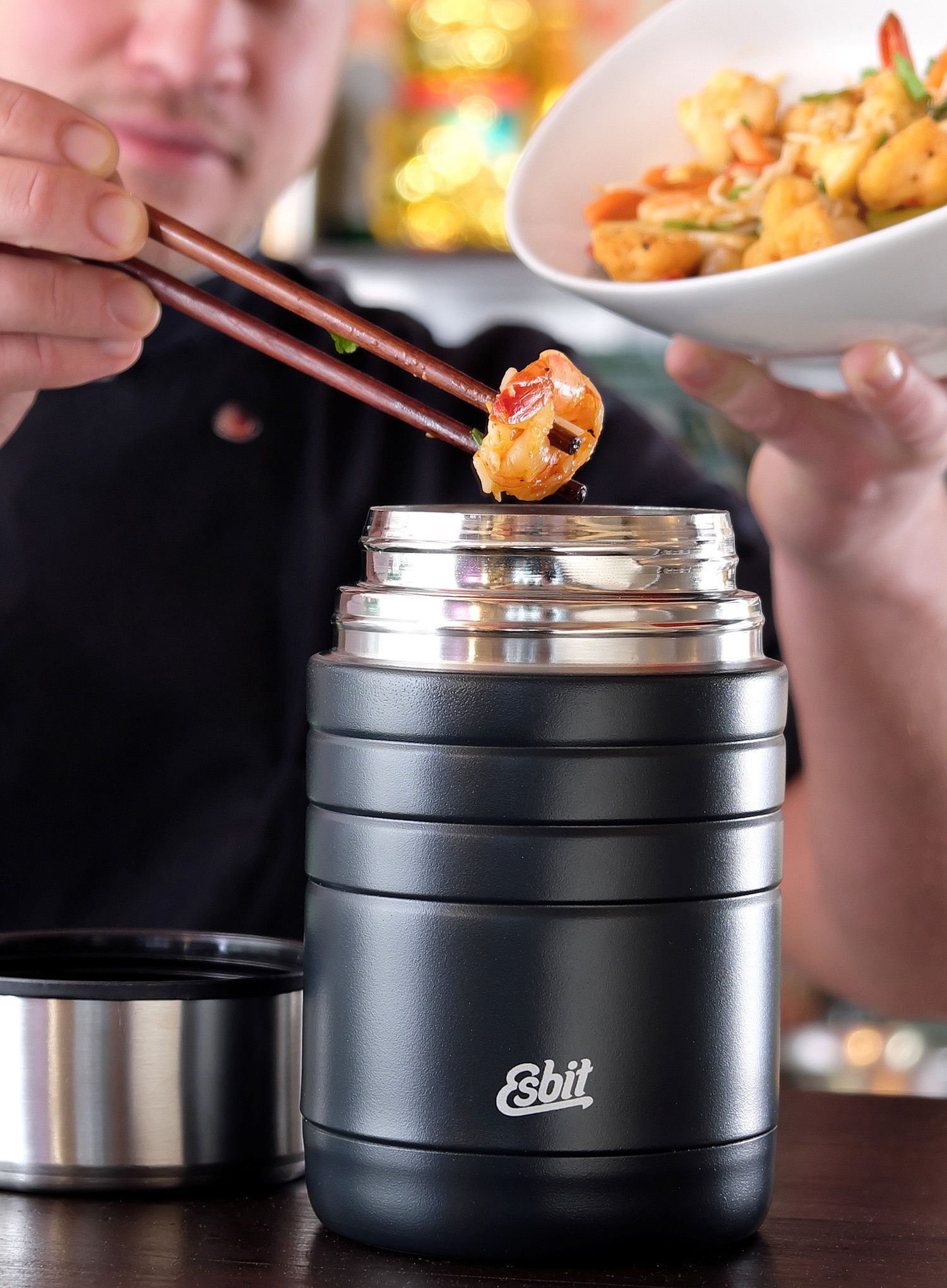 Termoska na jídlo Esbit Food Jug Majoris 0,8L - black