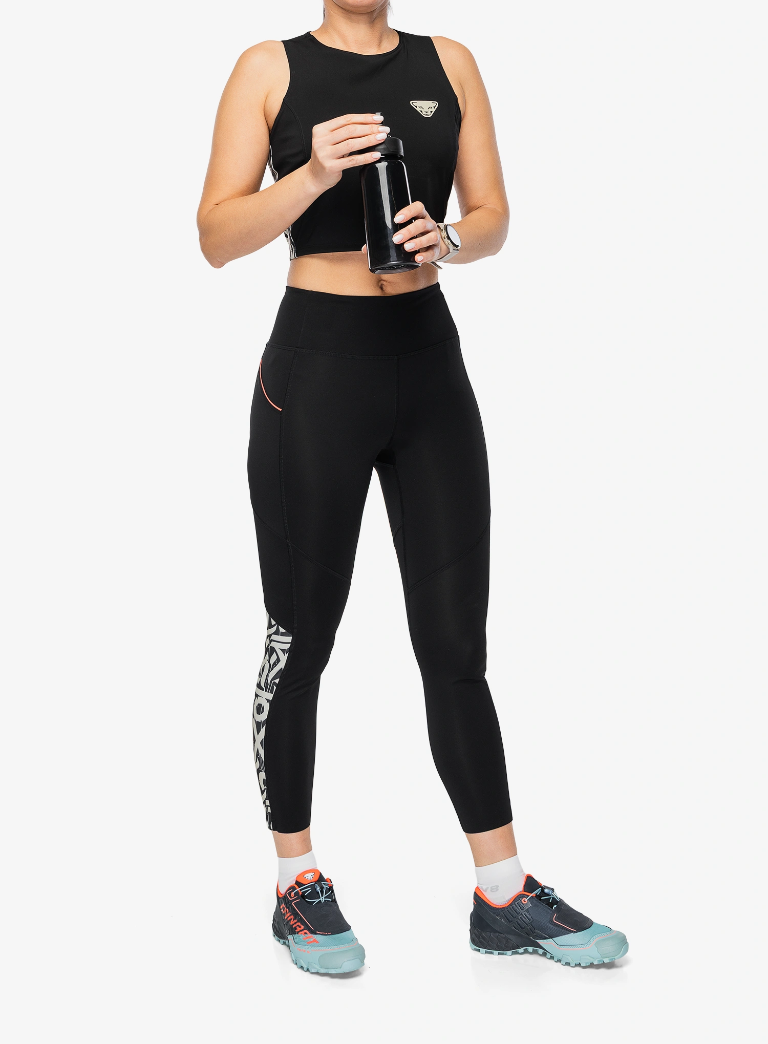 Dámský top Dynafit Trail Crop Top - black out