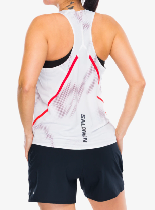 Dámský top Salomon S/Lab Speed Singlet - white/white/and