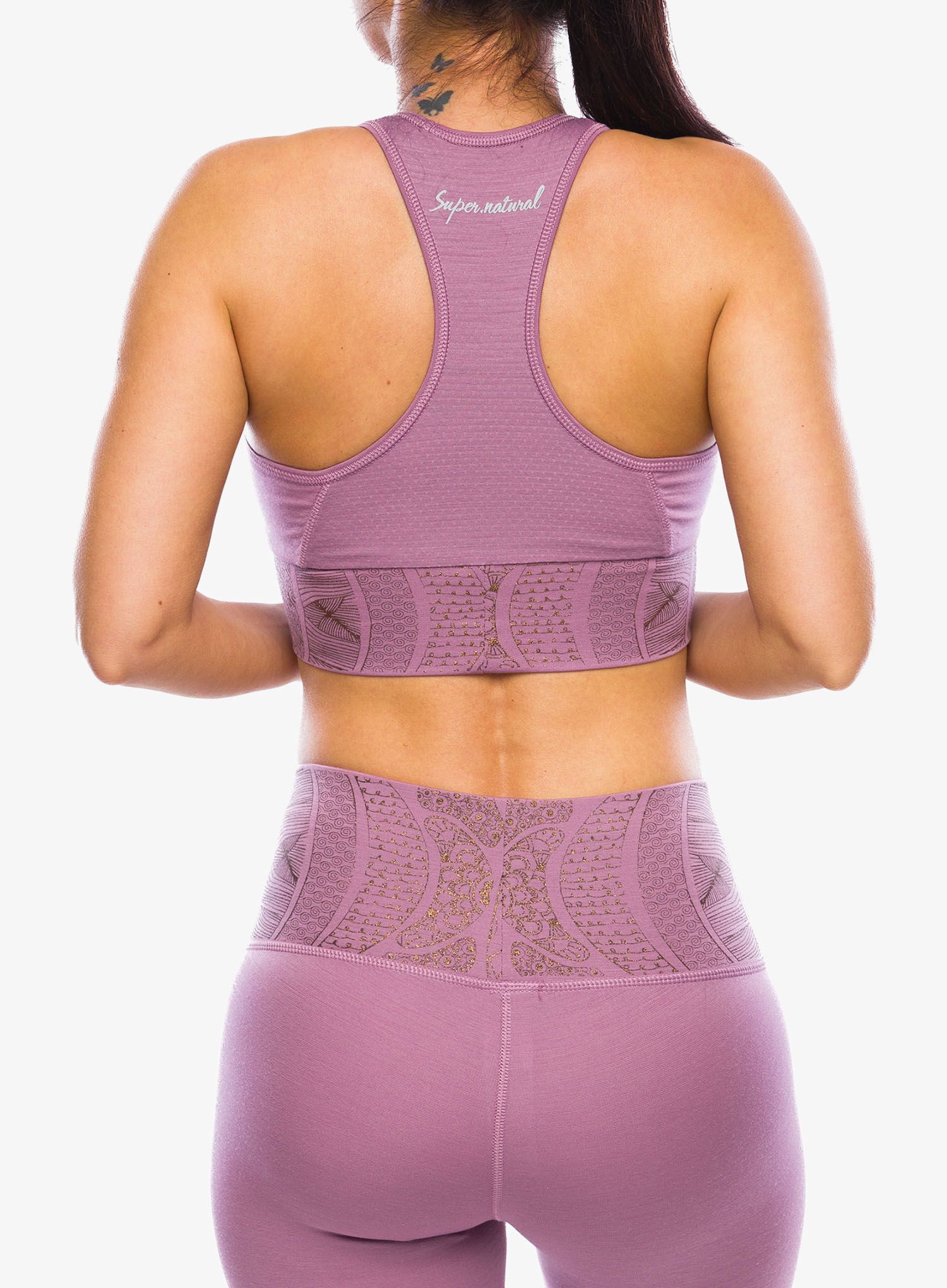 Dámský top Super.natural Arabesque Lf Top - orchid/copper