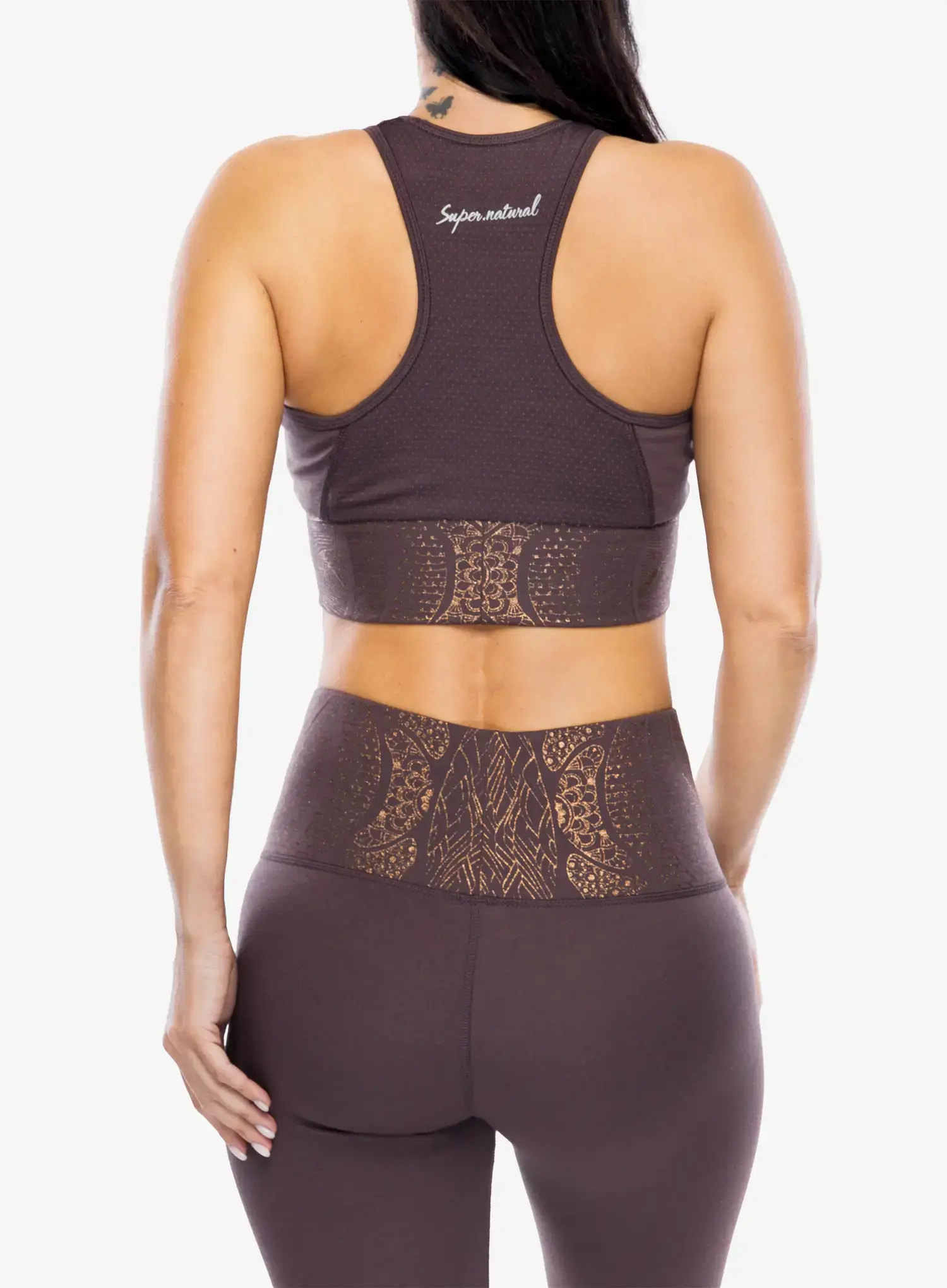Dámský top Super.natural Arabesque Lf Top - raisin/copper