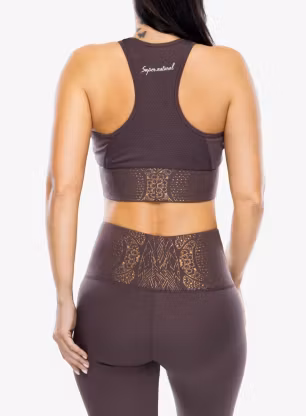Dámský top Super.natural Arabesque Lf Top - raisin/copper