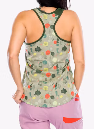 Dámský lezecký top La Sportiva Botanic Tank - tea/forest