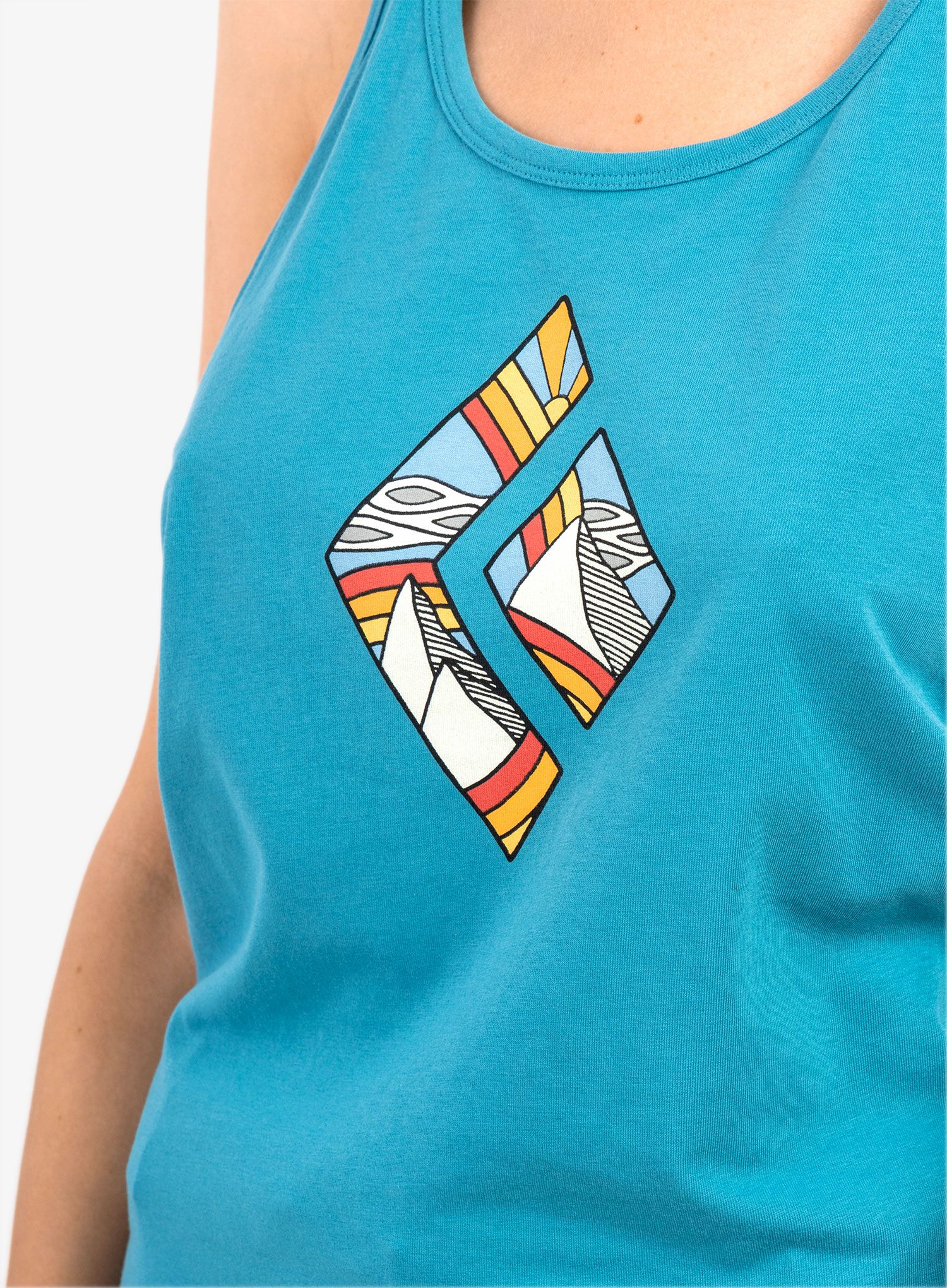 Dámský top Black Diamond Rainbow Diamond Tank - cerulean blue