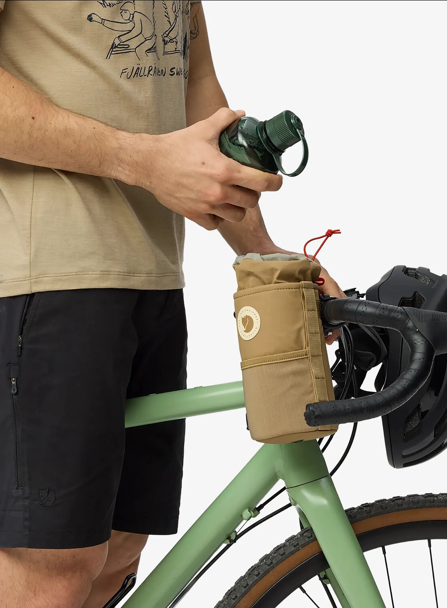 Brašna na řídítka Fjallraven Hoja Snack Bag Large - clay