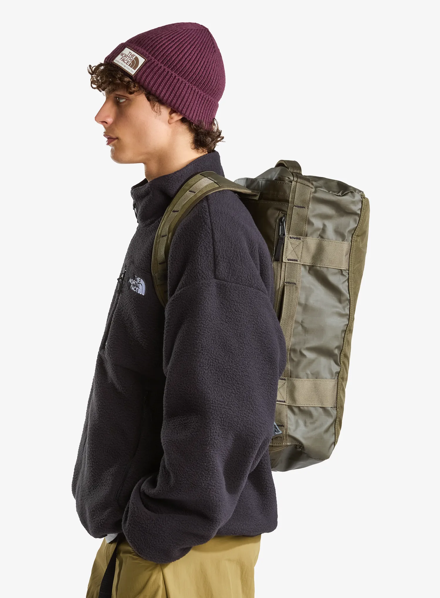 Brašna na rameno The North Face Base Camp Voyager Duffel 32L - new taupe green/tnf black