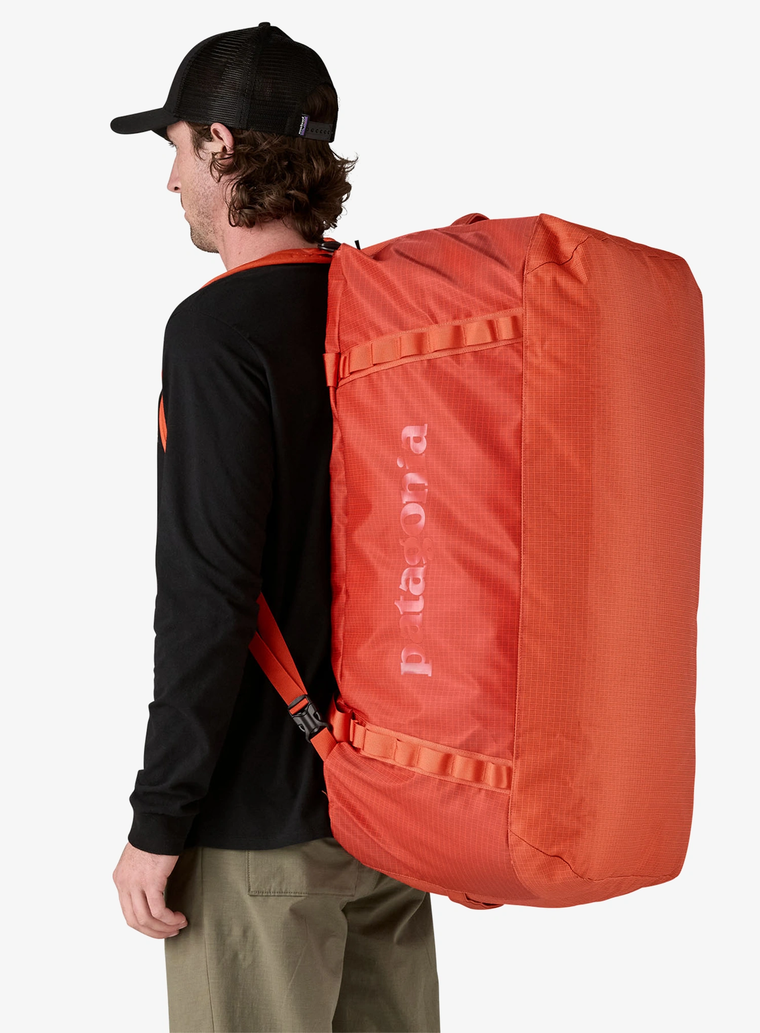 Cestovní taška Patagonia Black Hole Duffel 100L - pollinator orange