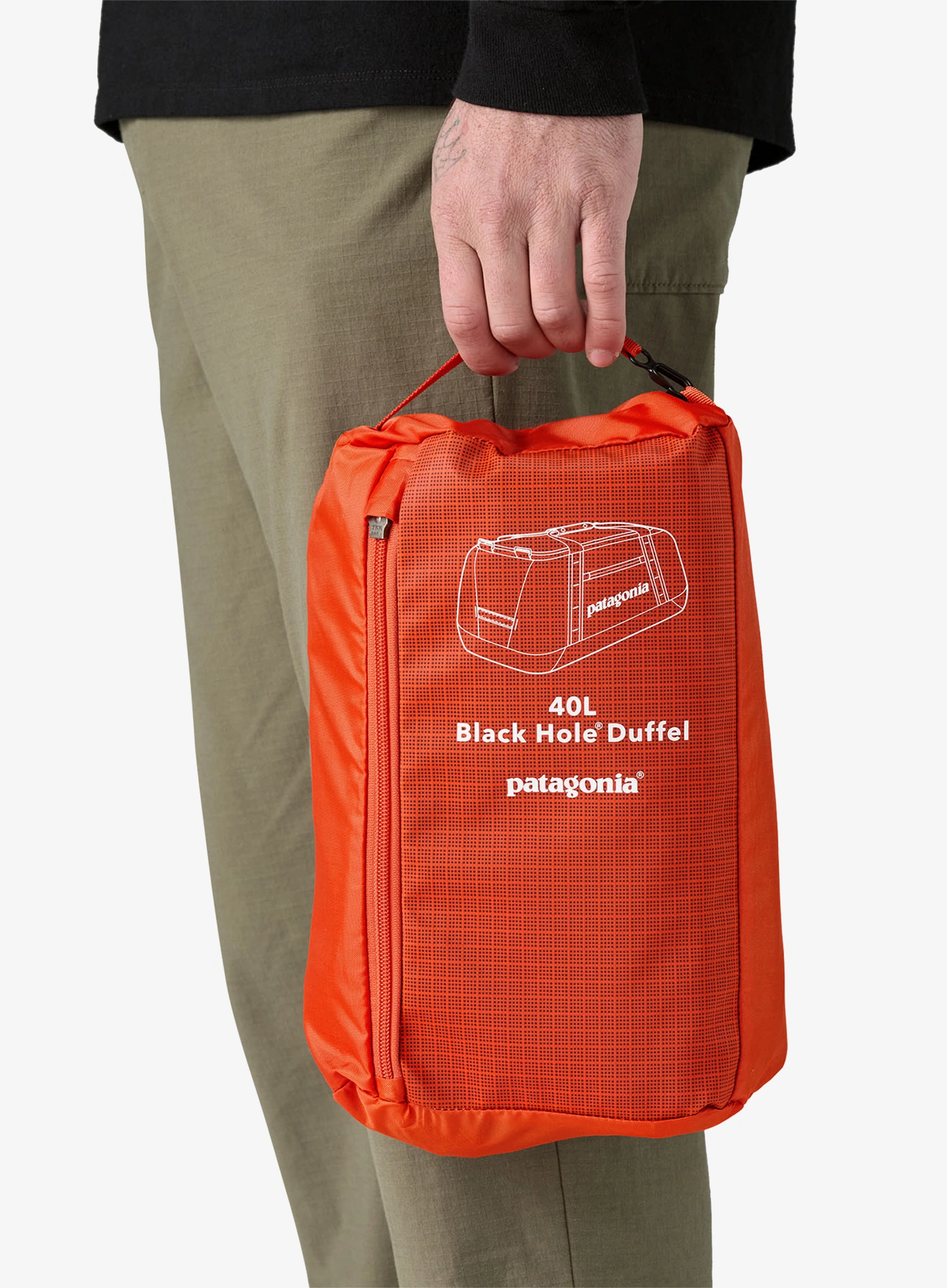 Cestovní taška Patagonia Black Hole Duffel 40L - pollinator orange