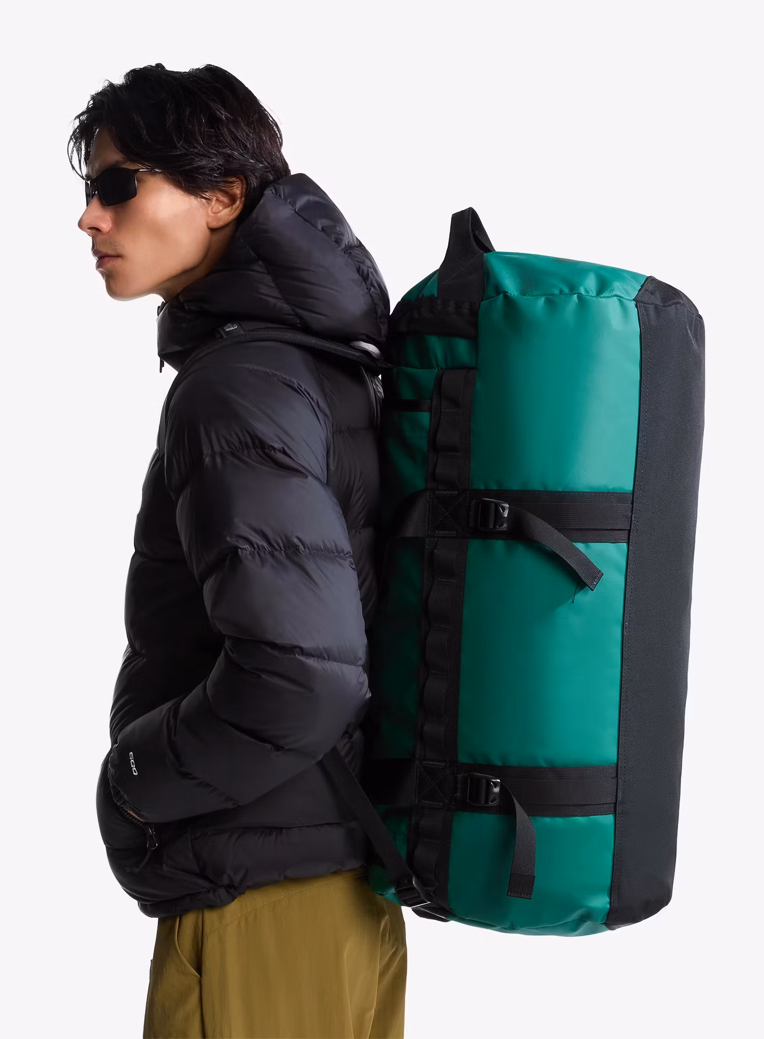 Taška The North Face Base Camp Duffel M - evergreen/tnf black