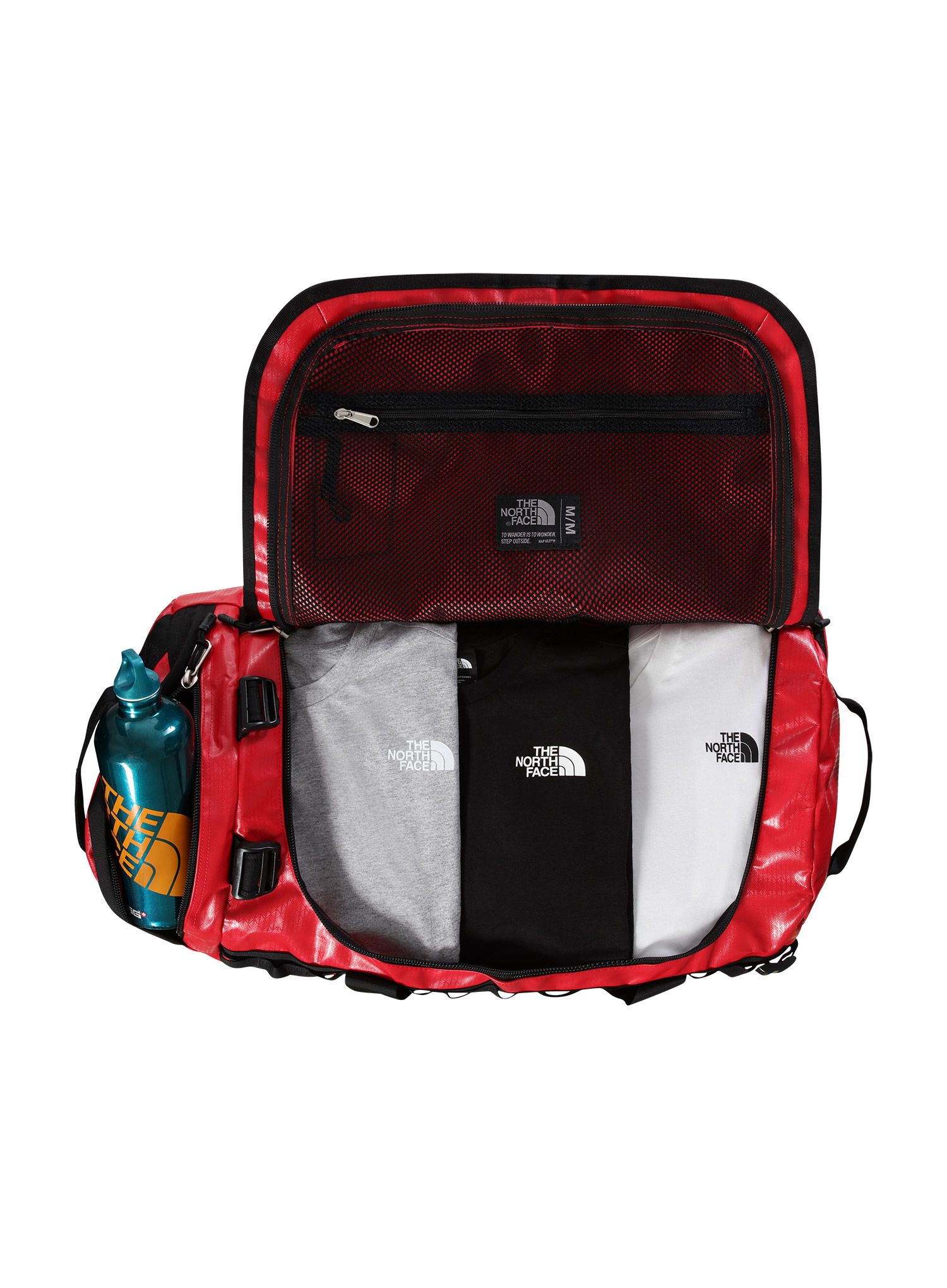 Expediční taška The North Face Base Camp Duffel M - red/black