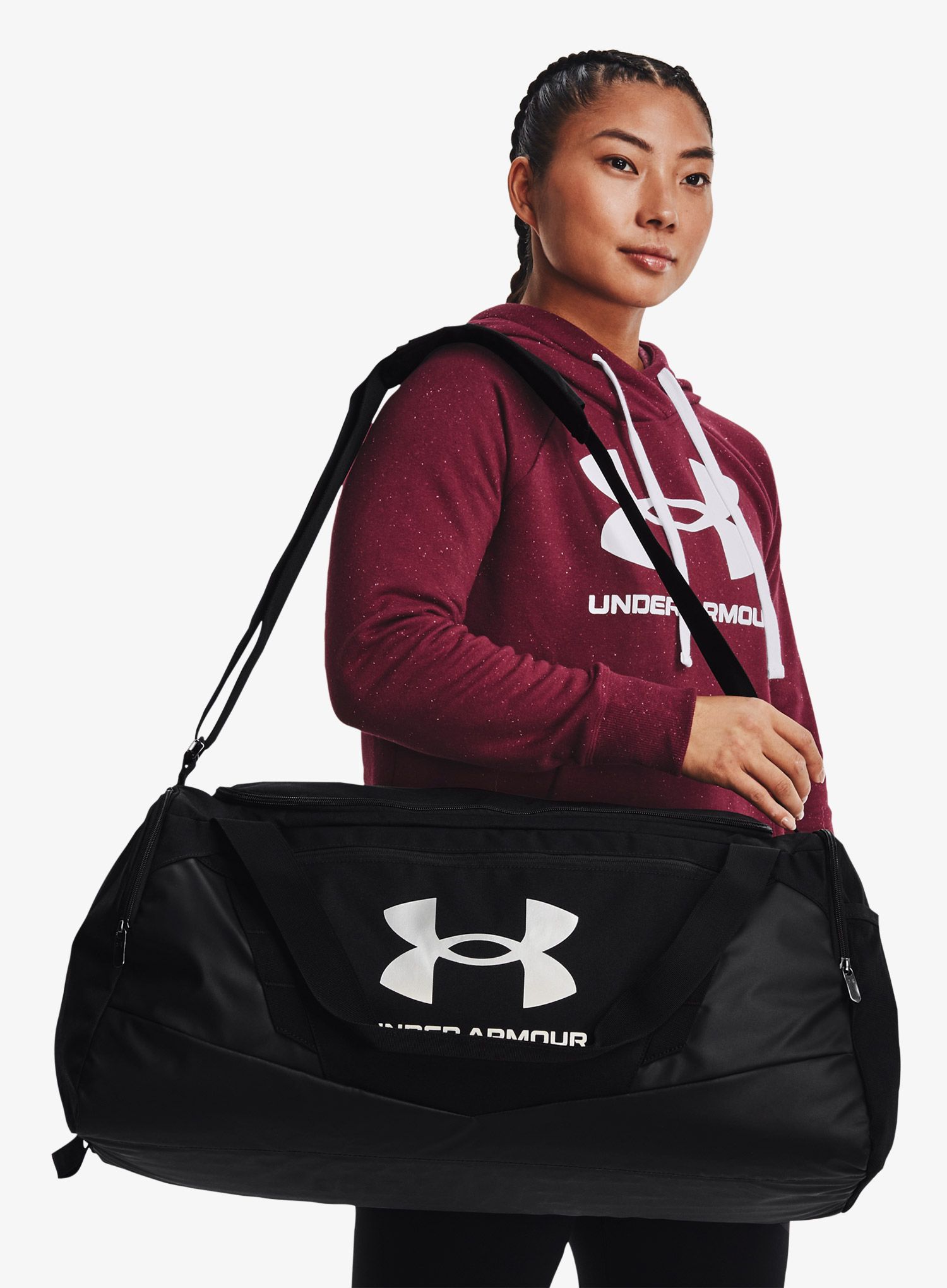 Taška Under Armour Undeniable 5.0 MD Duffle - black/silver
