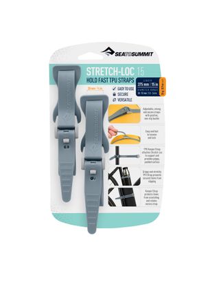 Popruhy Sea To Summit Stretch-Loc 15 - 20 mm x 375 mm 2 Pack - grey