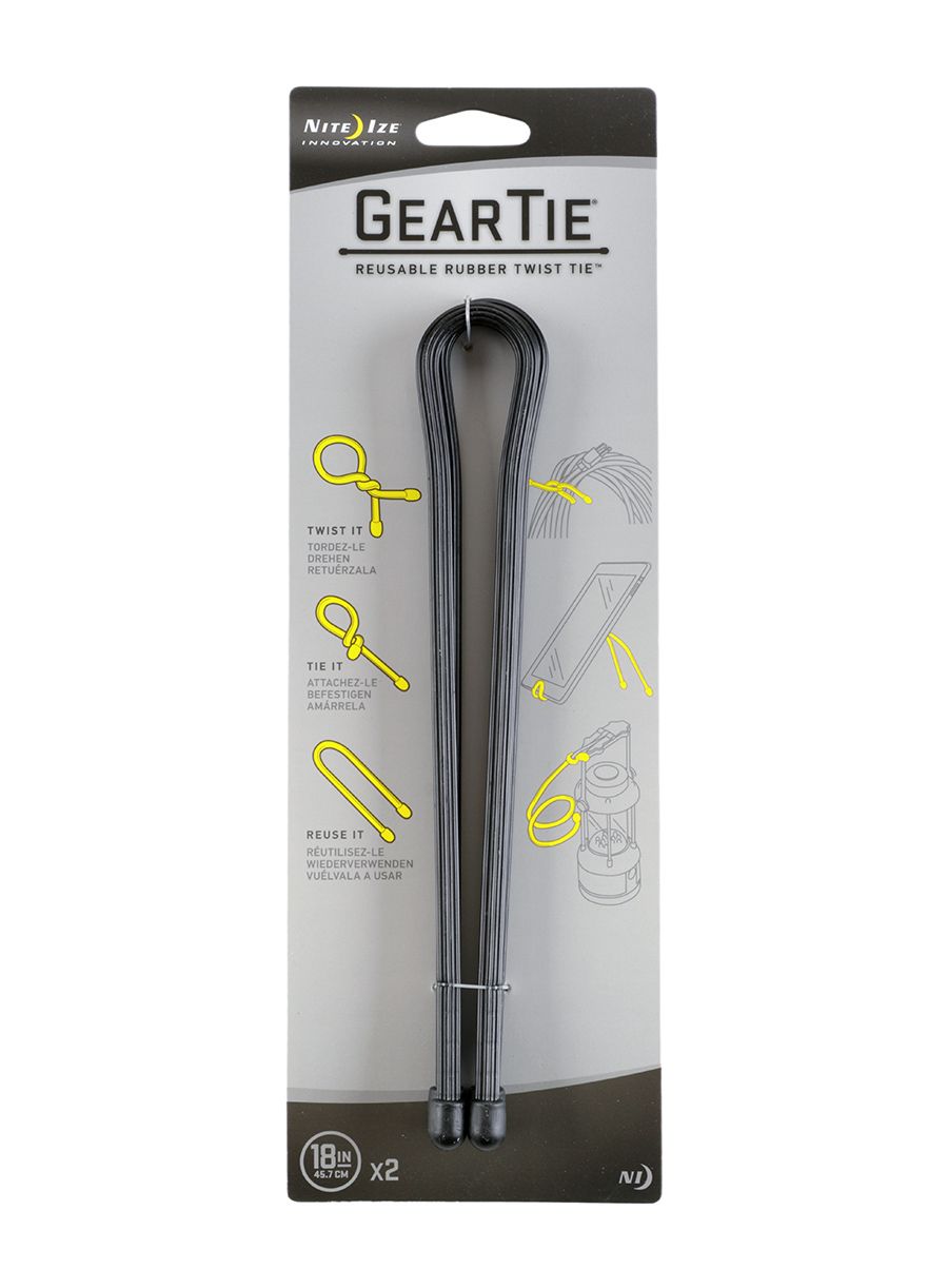 Vázací drát Nite Ize Gear Tie 18 - 2Pack - black
