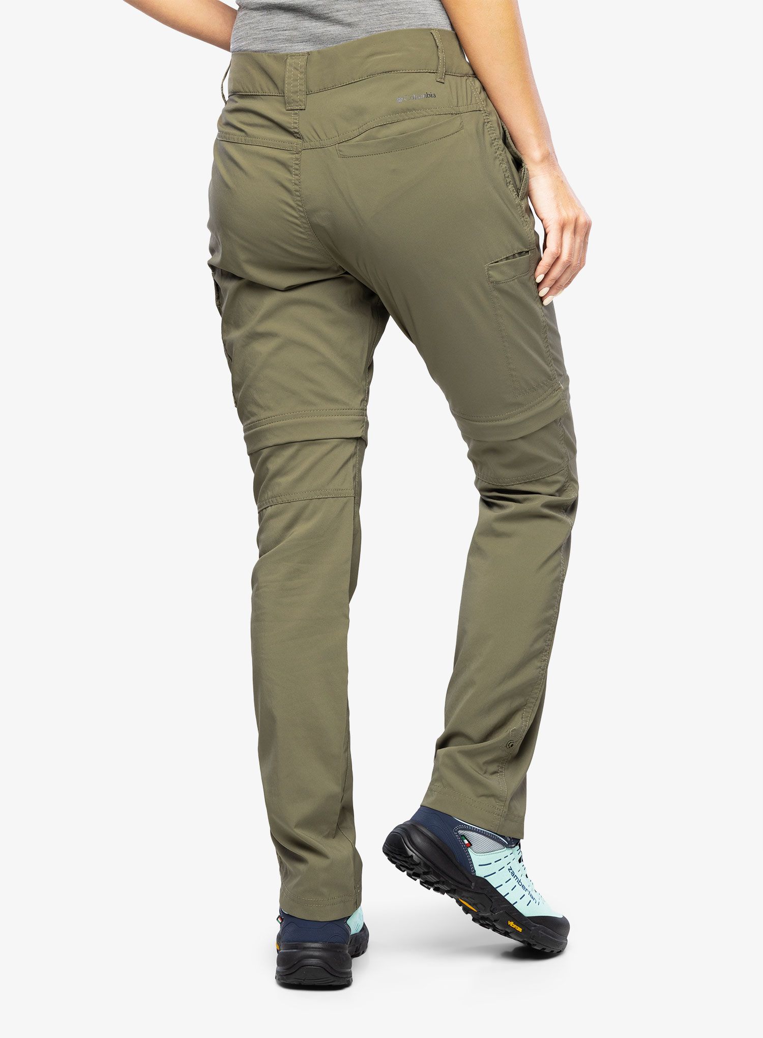 Turistické kalhoty dámské Columbia Silver Ridge Utility Convertible Pant - stone green