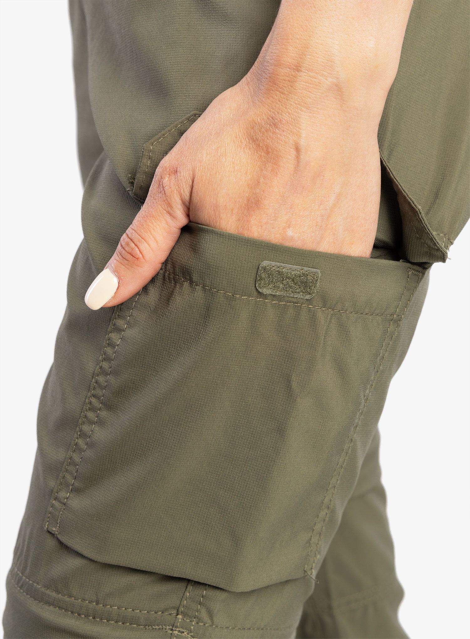 Turistické kalhoty dámské Columbia Silver Ridge Utility Convertible Pant - stone green