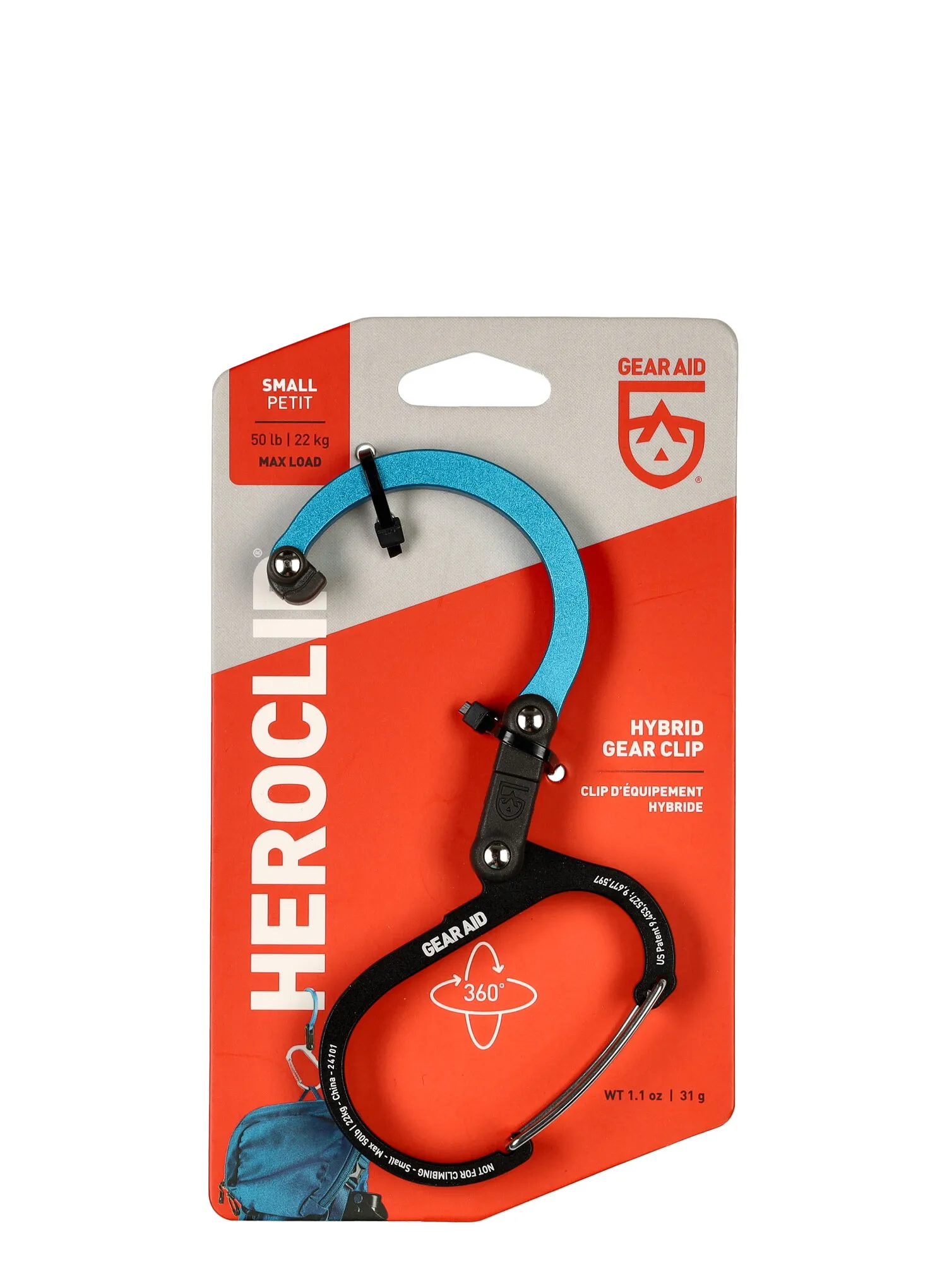Chyt GearAid Heroclip Small  - black/blue