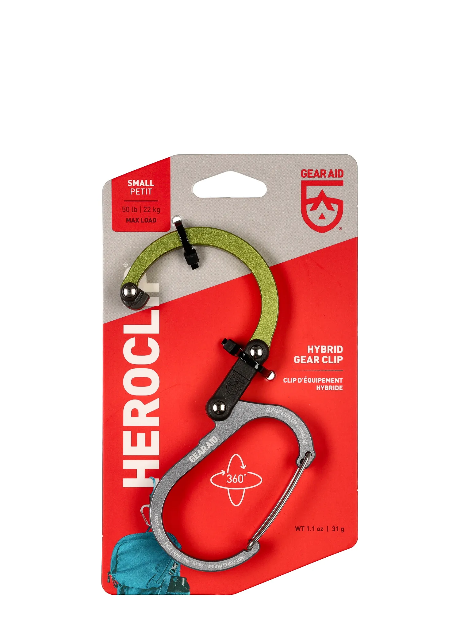 Chyt GearAid Heroclip Small  - nav green