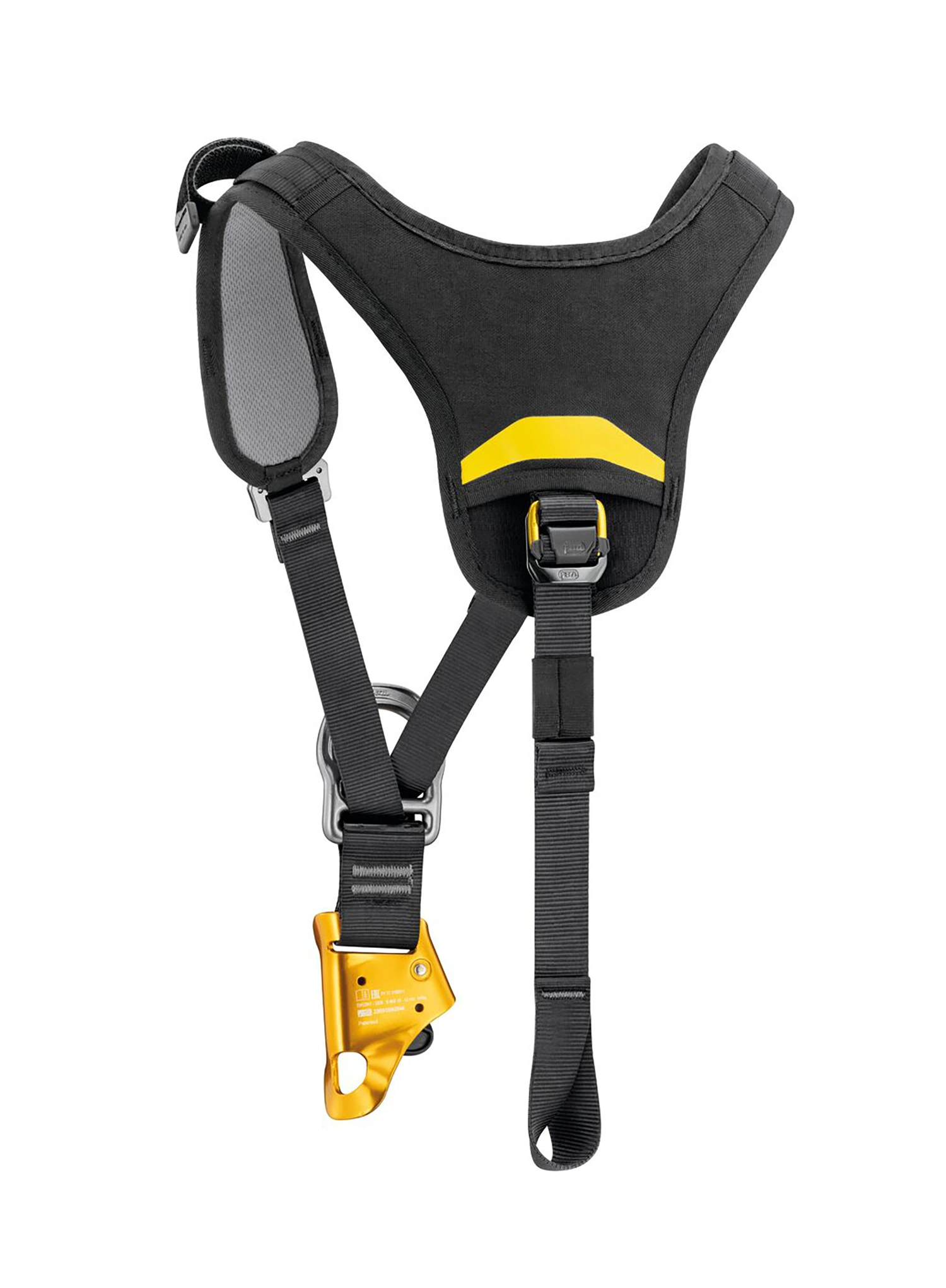 Prsní úvazek Petzl Top Croll - black/yellow