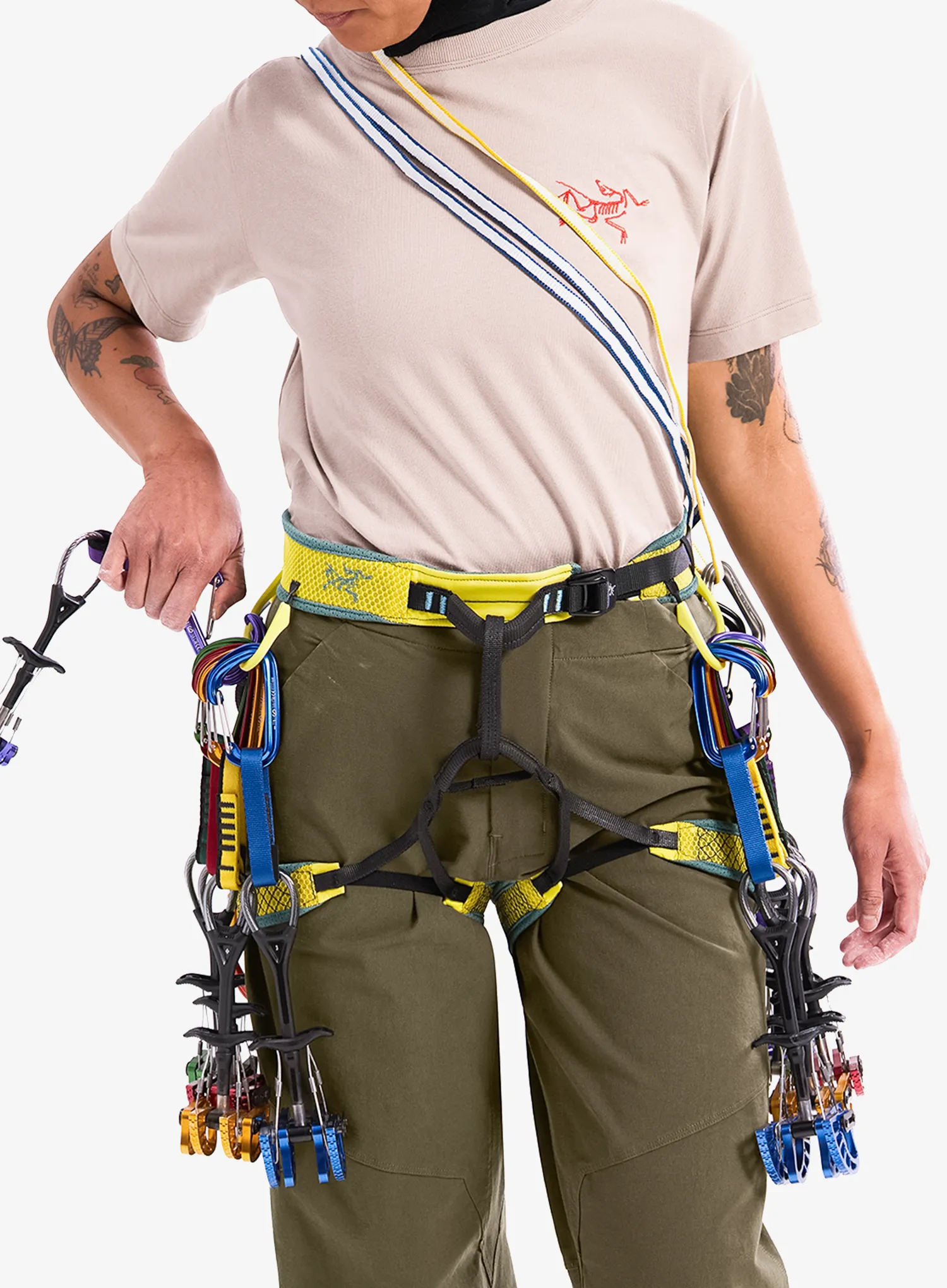 Lezecký úvazek dámský Arcteryx Skaha Harness  - lampyre/boxcar