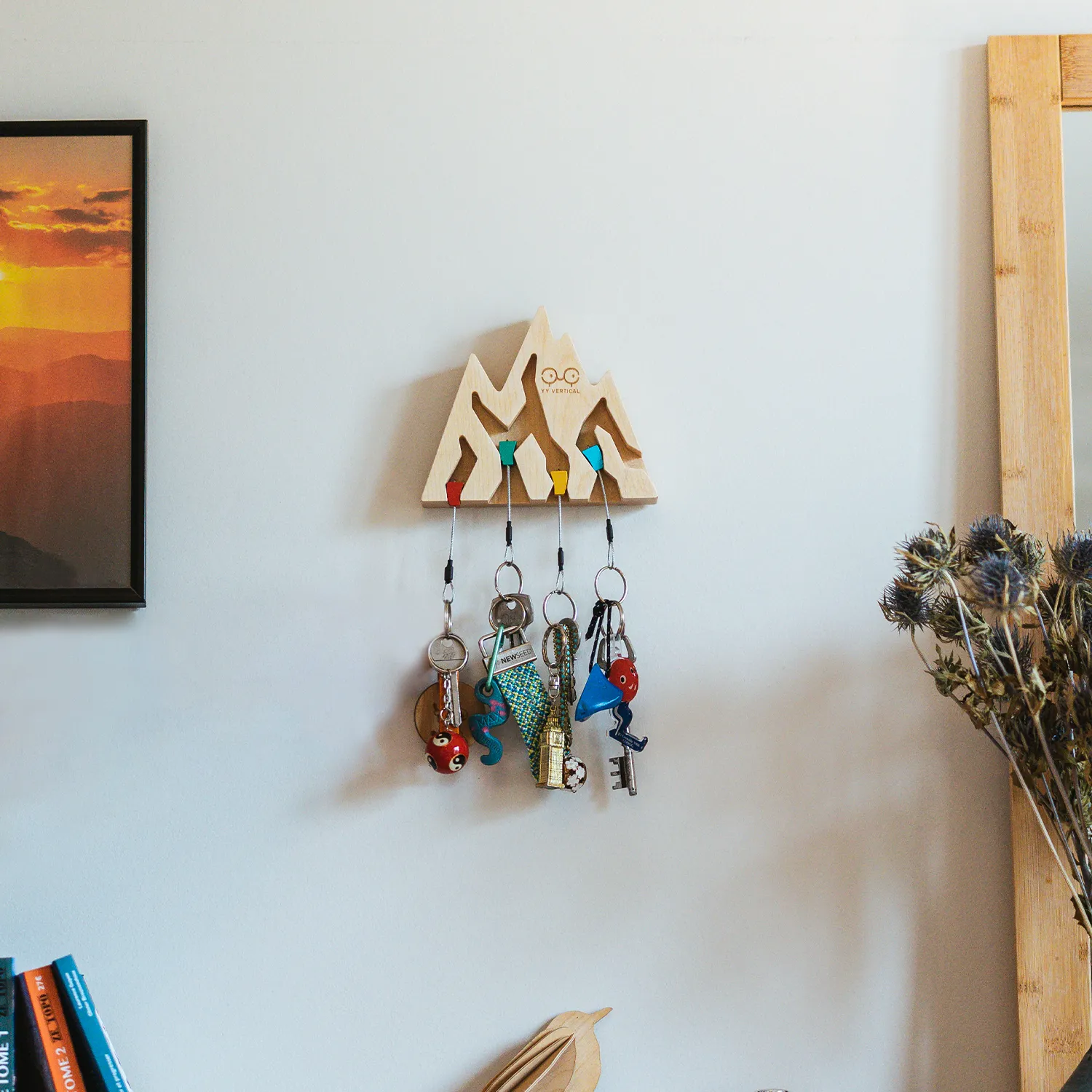 Věšák na klíče Y&Y Vertical Key Holder Mountain - mapple
