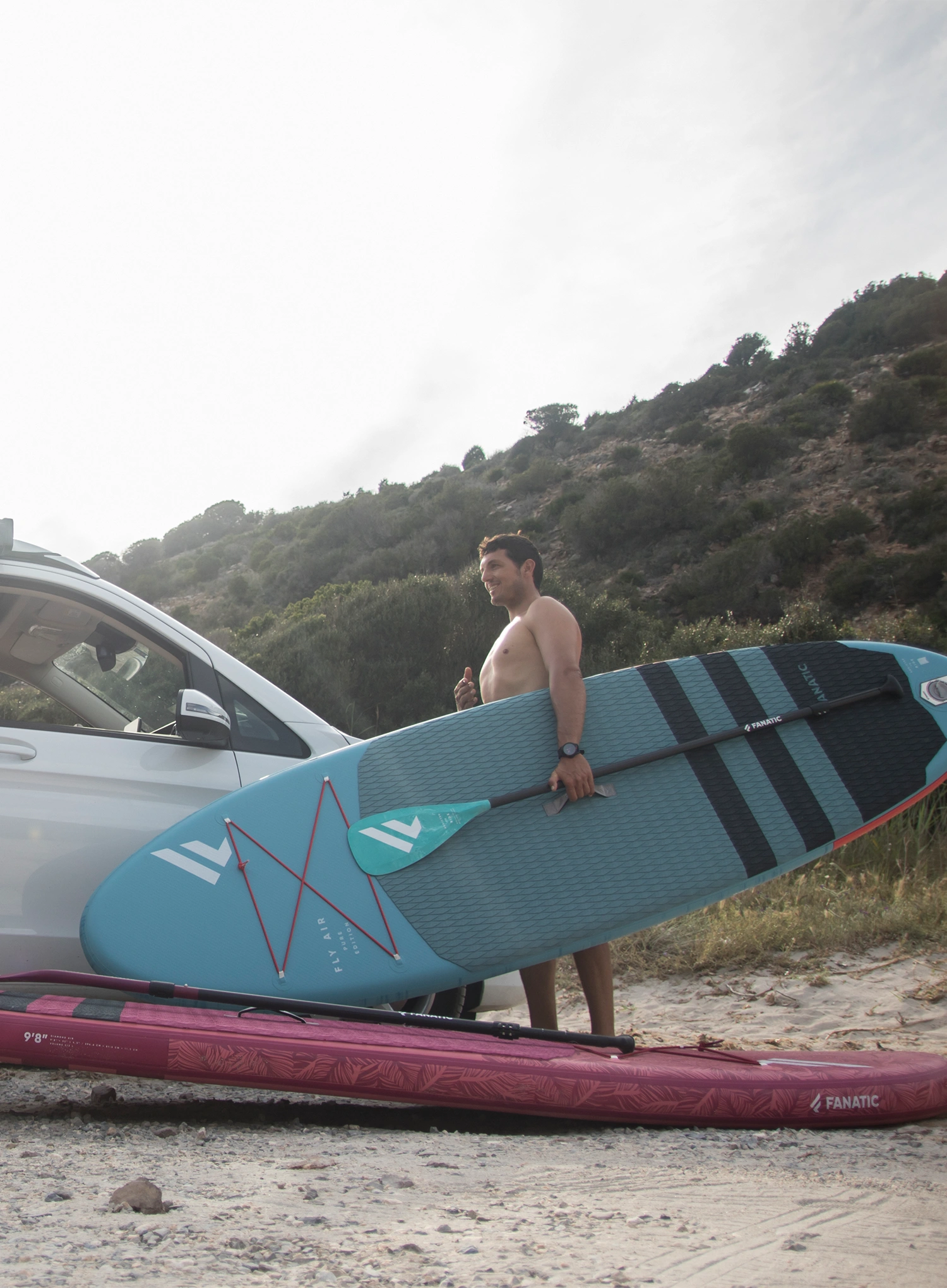 SUP pádlo Fanatic Carbon 25 Adjust