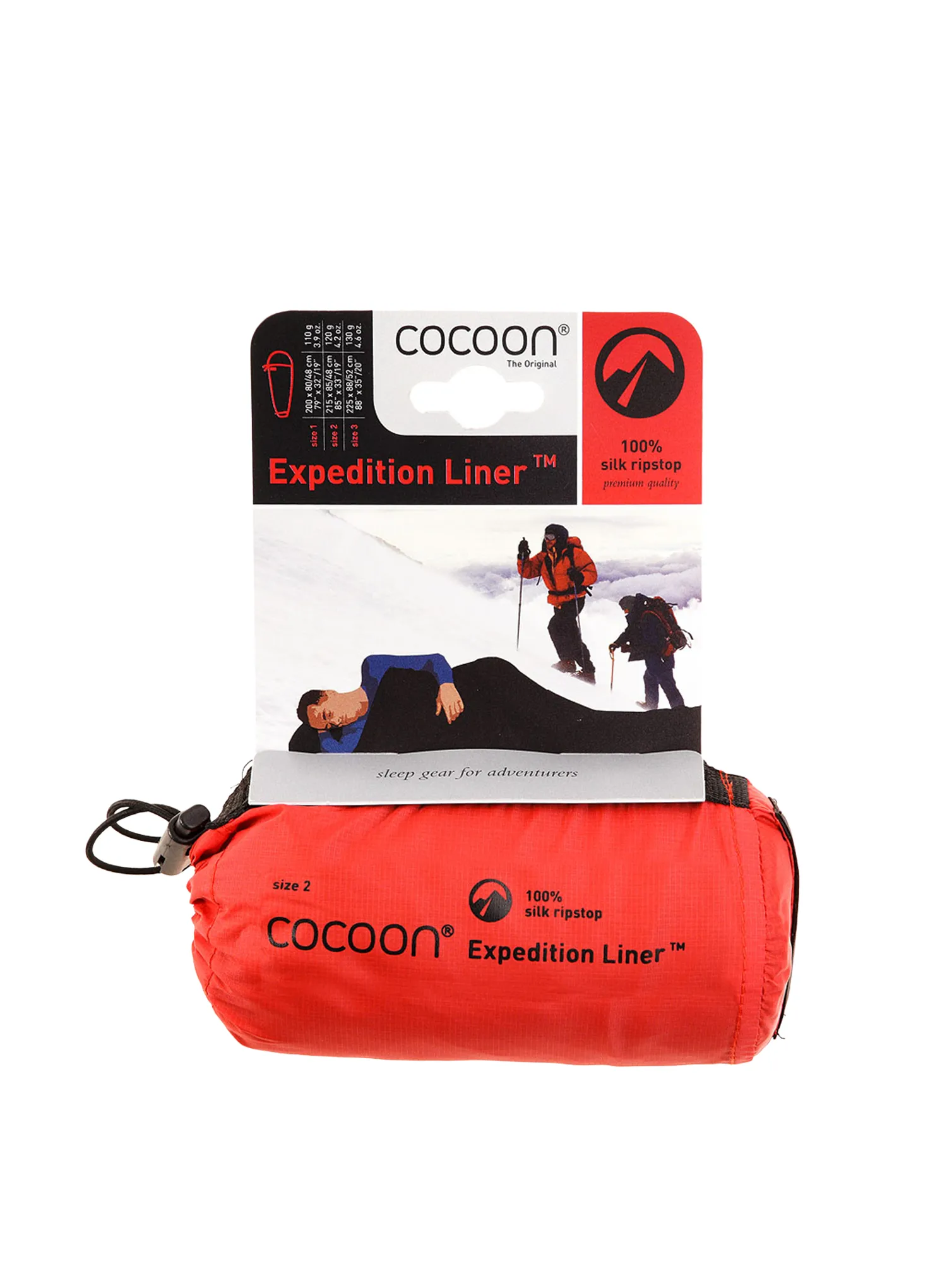 Vložka do spacáku Cocoon Expedition Liner - black