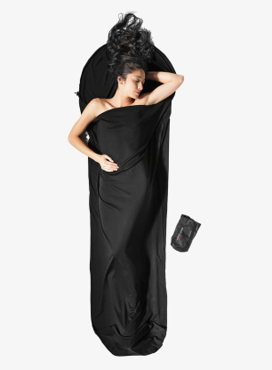 Vložka do spacáku Cocoon MummyLiner - Merino Wool - black