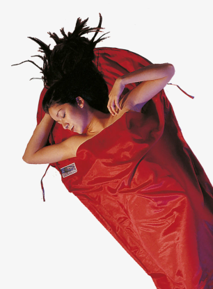 Vložka do spacáku Cocoon MummyLiner - Silk/Cotton - monks red